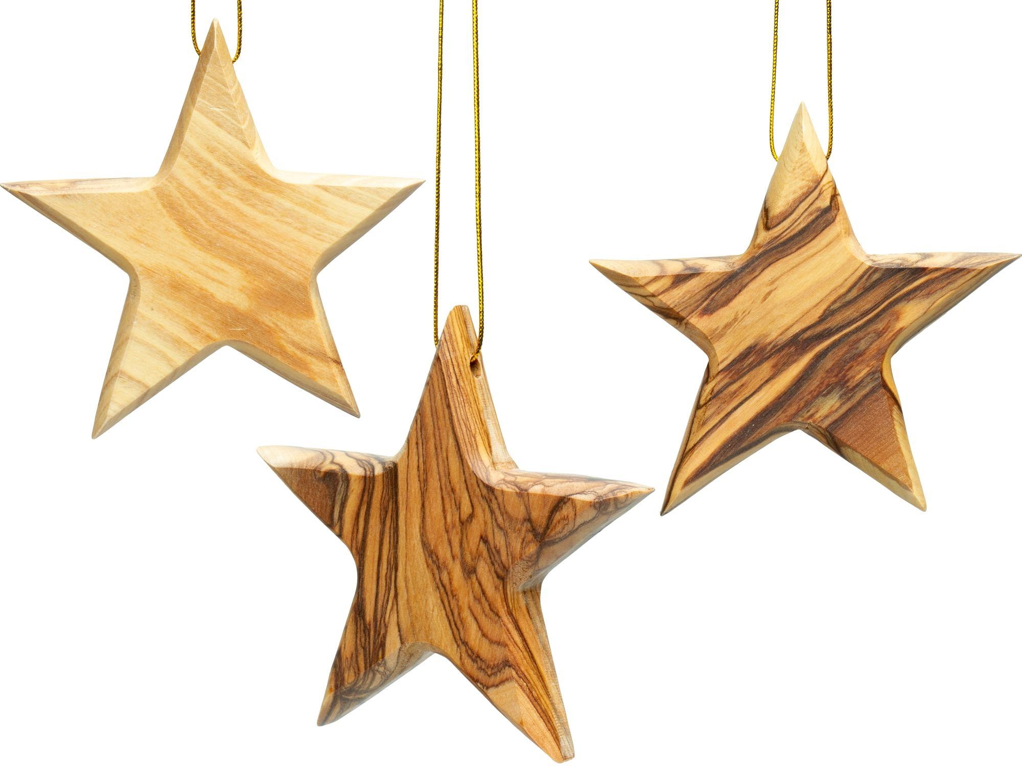 SIKORA Christbaumschmuck OH-SET9 Baumschmuck Olivenholz Anhänger günstig online kaufen