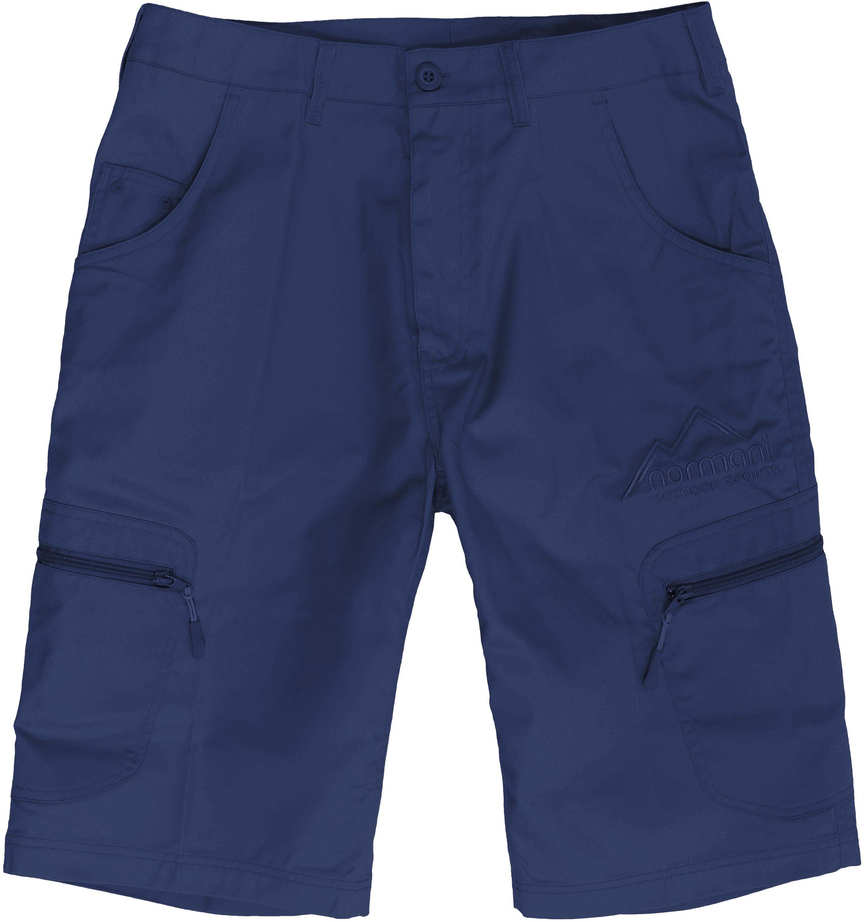 normani Bermudas Herren Shorts mit UV-Schutz Valley BDU Sommershorts mit Sonnenschutzfaktor 50+ Marine