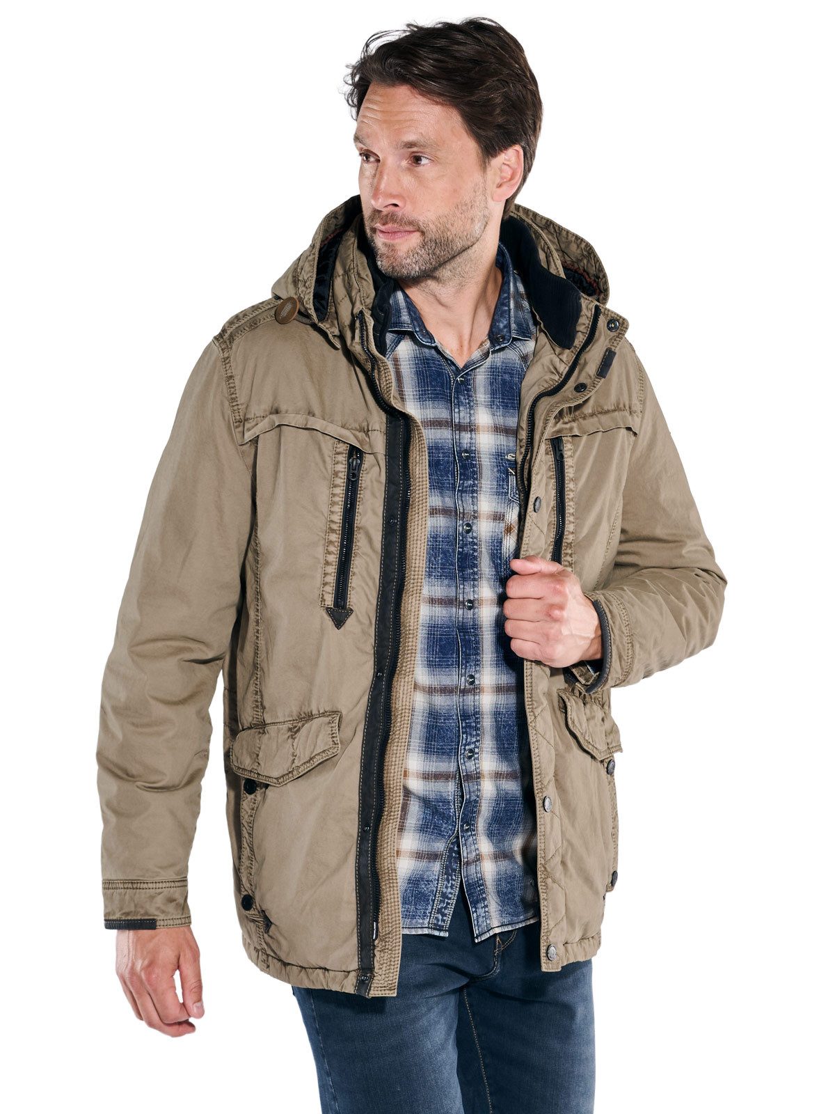 Engbers Langjacke engbers Herren Jacke, Braunbeige