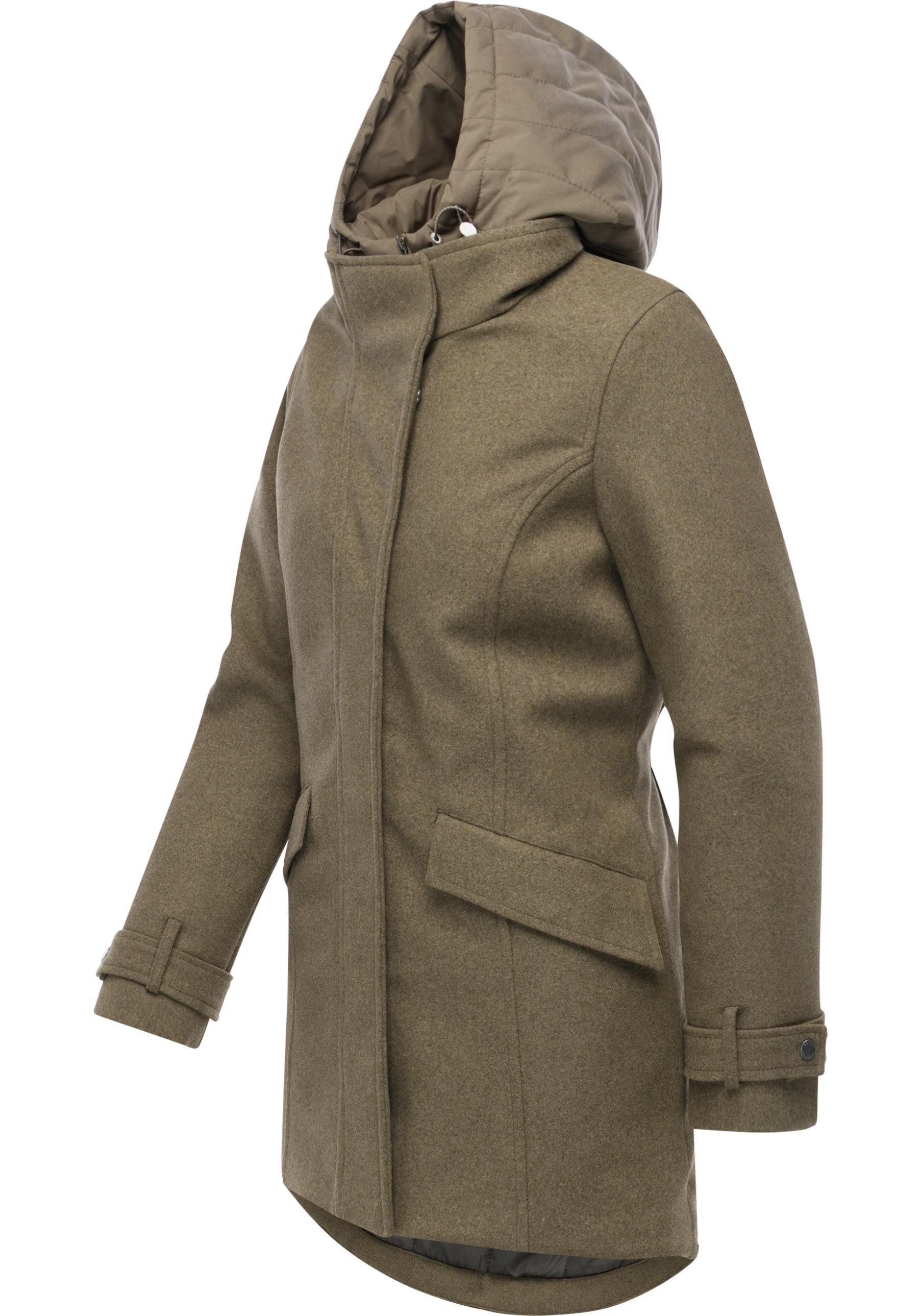 Ragwear Wintermantel Petuja Felt YOUMODO Klassischer Damen Kurzmantel mit K günstig online kaufen