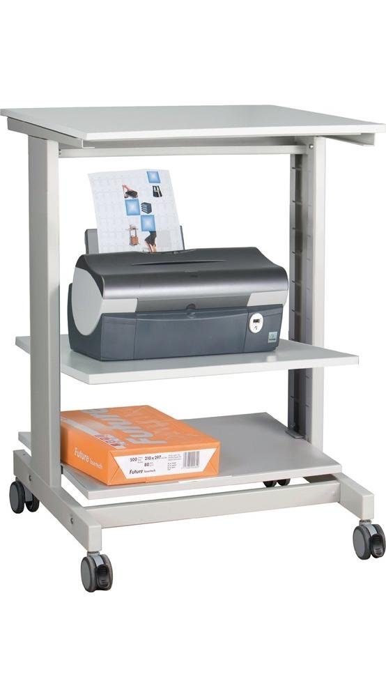 TWINCO Arbeitstisch PC-Arbeitstisch H670xB600xT500mm lichtgrau, RAL 7035 fahrbar