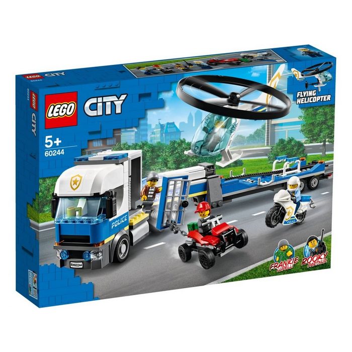 LEGO® Konstruktionsspielsteine LEGO® City - Polizeihubschrauber-Transport (Set 317 St)
