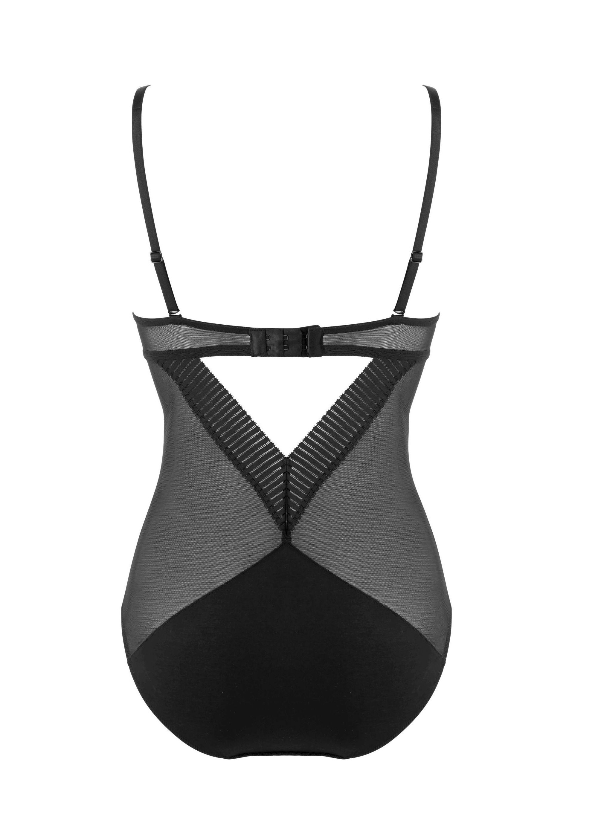 Gossard Body Graphic Luxe Bügel BH-Body Black (Bügelbody, 1-tlg., Spitze)