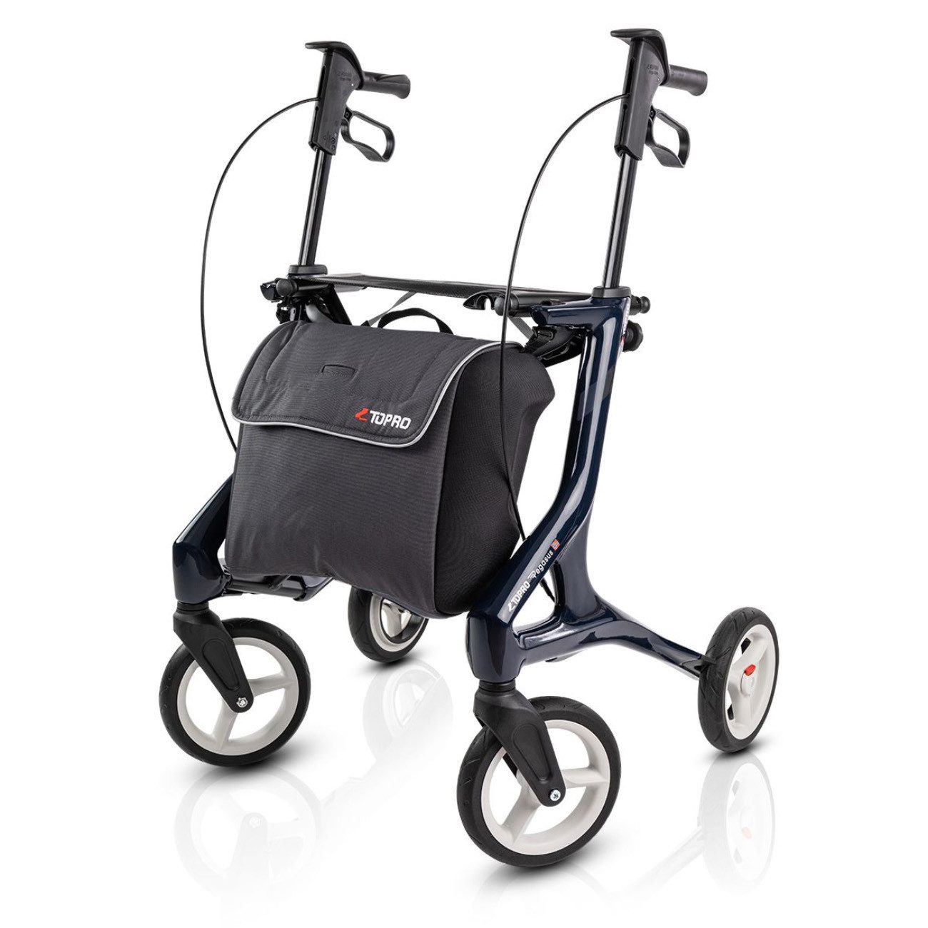 Topro Rollator Pegasus Carbon Rollator Farbe: Stahlblau, 7 Jahre Garantie