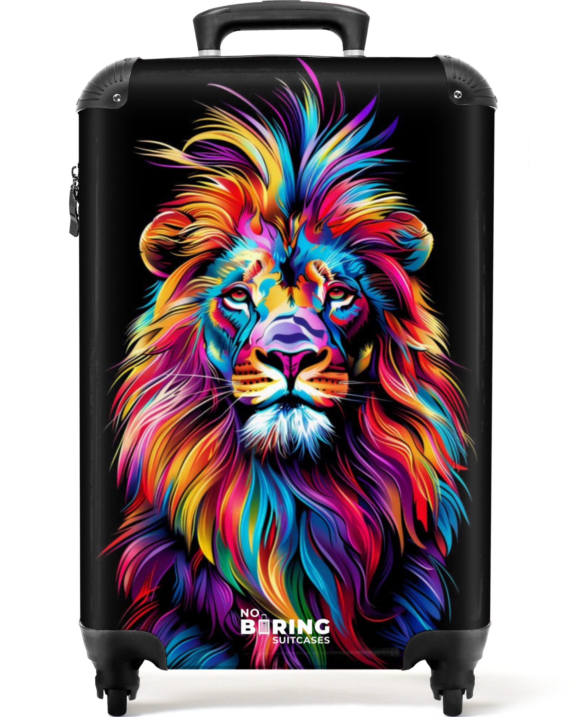 NoBoringSuitcases.com© Kinderkoffer Elefant - Magie - Kosmos 55x35x20cm, Reisetasche mit Rollen, Koffer Handgepäck Flugzeug