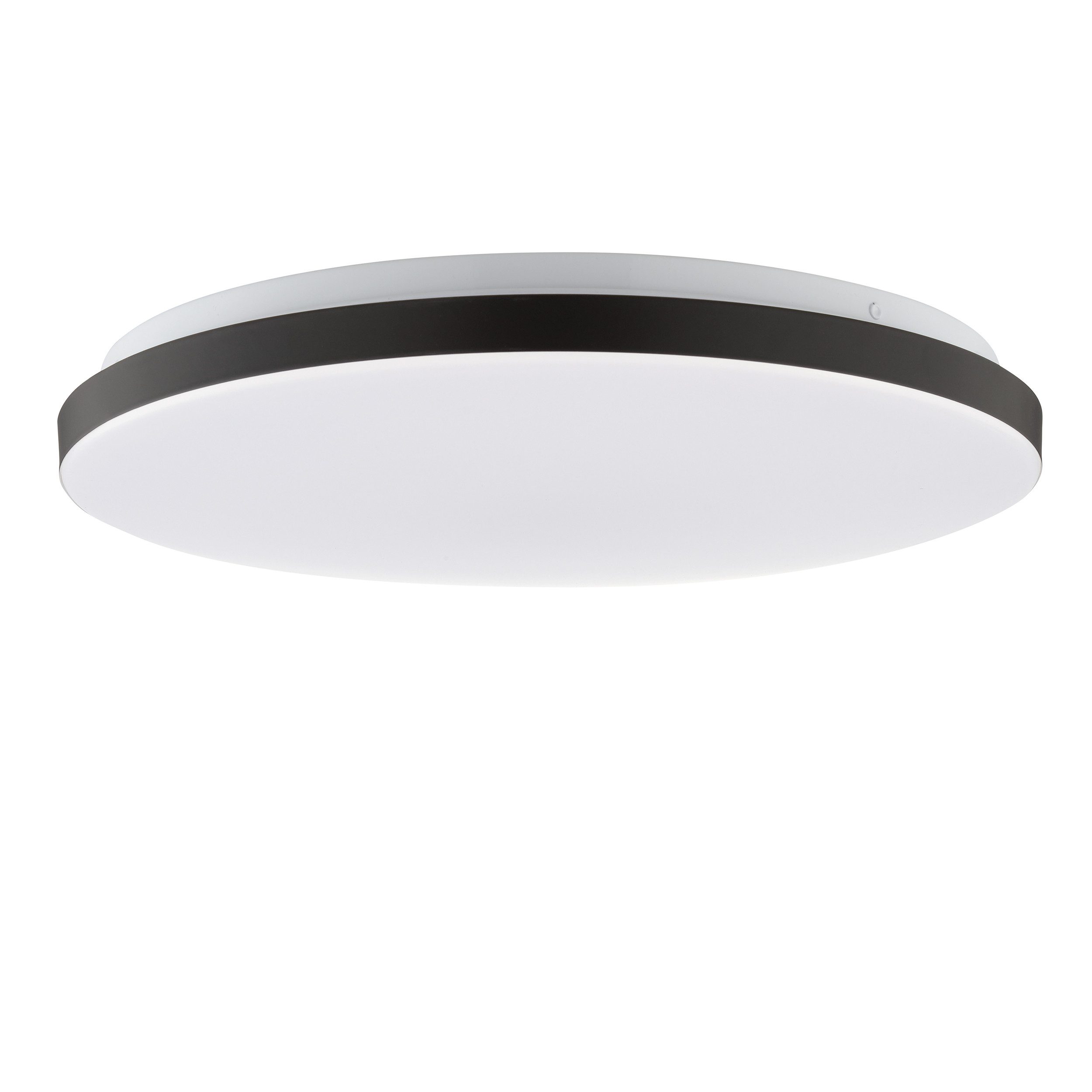 Brilliant LED Deckenleuchte Livio, Bewegungsmelder, Tageslichtsensor, LED fest integriert, Warmweiß, Ø 38,5 cm, 2500 lm, 3000 K, Bewegungsmelder, schwarz