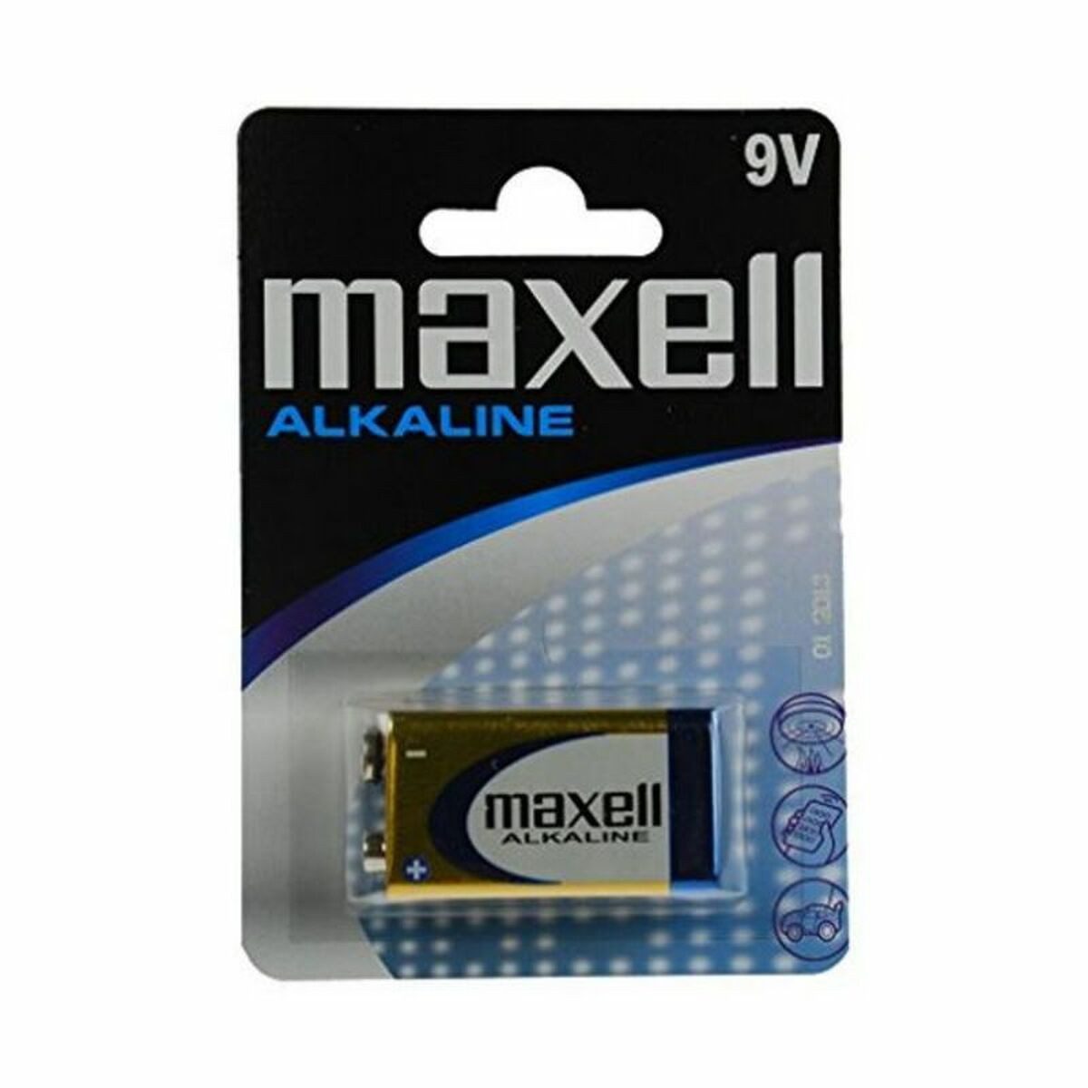 Maxell Batterie, Alkline-Batterie Maxell 6LR61-MN1604 LR61 9V 1,5 V (1 Stück)