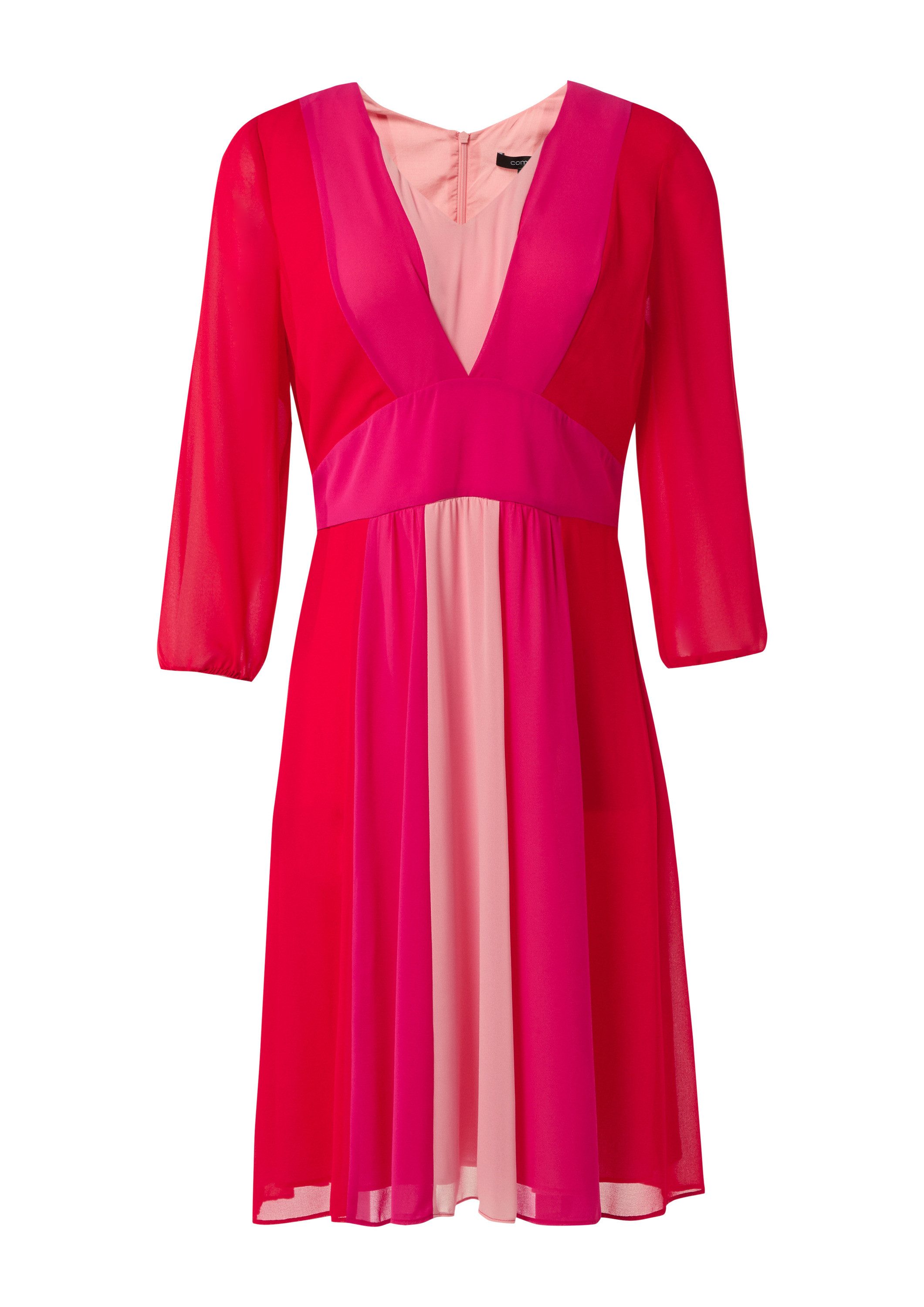 comma Minikleid Kleid Kurzes Kleid mit Bindegürtel