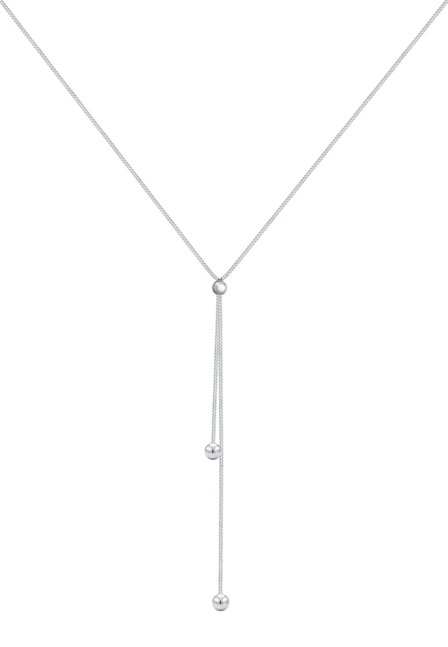 Elli Collierkettchen Y-Kette Kugel Ball 925 Sterling Silber