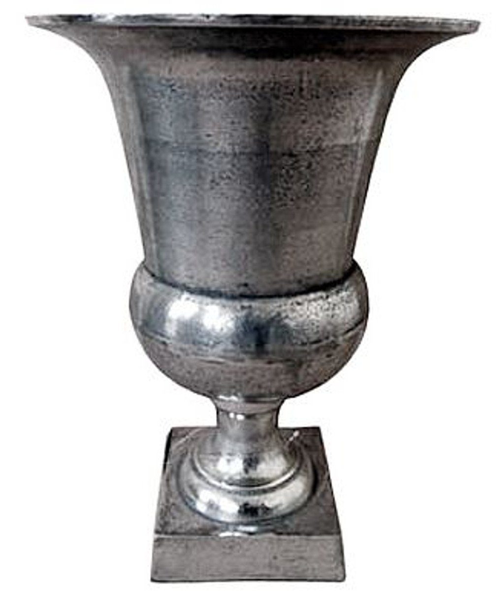 B. 32 Antik cm Vase Stil Dekoobjekt Pflanzentopf 46 Barock - Blumengefäss Aluminium H. Casa Dekoration cm Padrino Hotel -