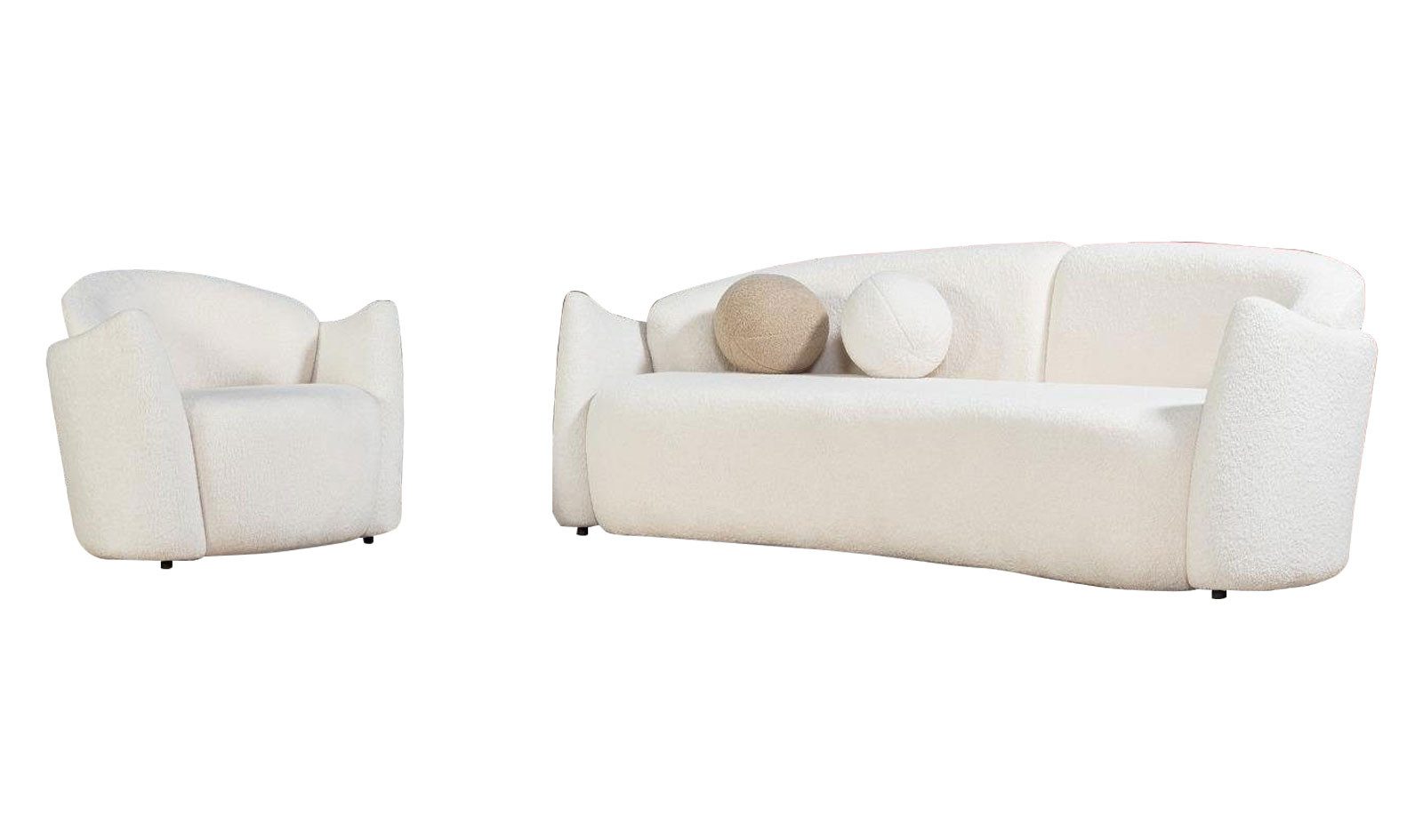 JVmoebel Sofa, Wohnzimmer Textil Design Luxus Sofagarnitur Couch Sofa Polst günstig online kaufen