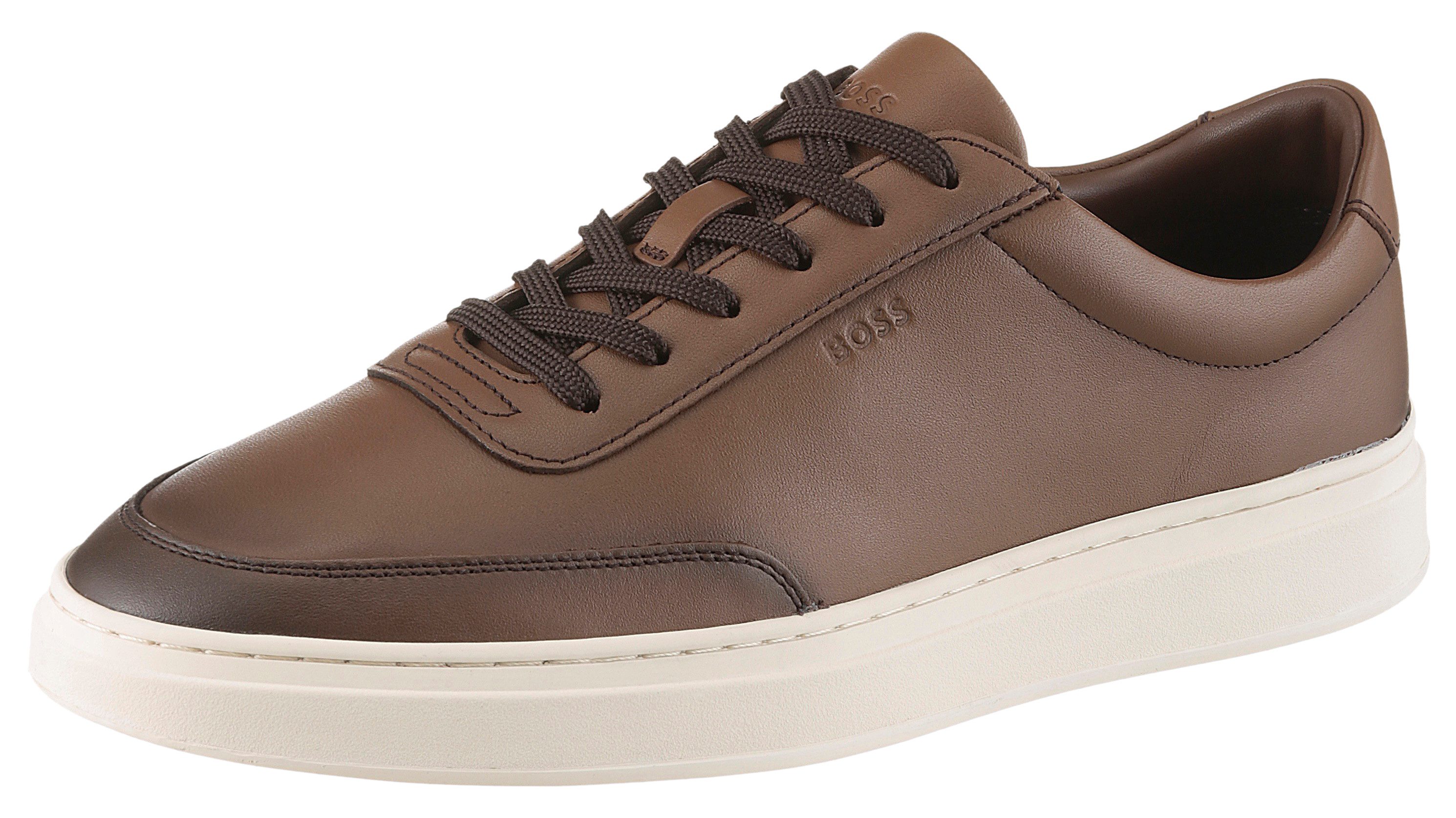 BOSS Kieran_Tenn_buox Sneaker Freizeitschuh, Halbschuh, Schnürschuh mit gep günstig online kaufen