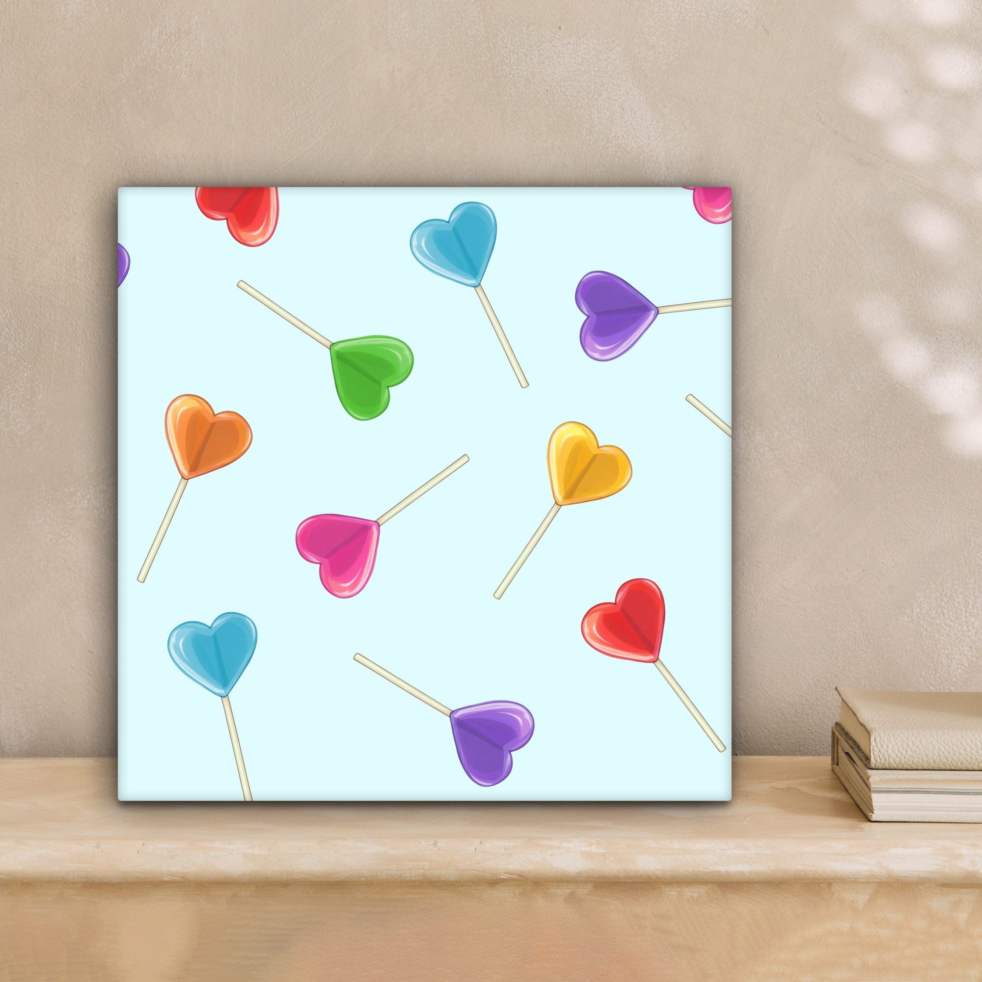 OneMillionCanvasses® Leinwandbild Lollipop - Regenbogen - günstig online kaufen