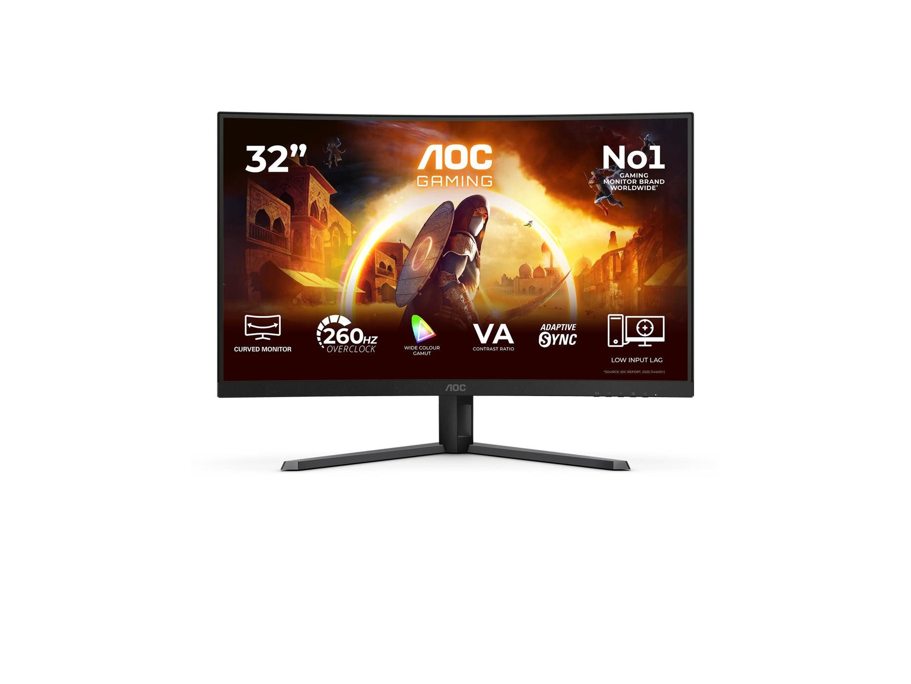 AOC AOC Gaming C32G42ZE - G4 Series - LED-Monitor - Gaming - gebogen - 32" Curved-Gaming-Monitor (80 cm/31.5 ", 240Hz, 0.3 ms, HDMI, DisplayPort, VESA)