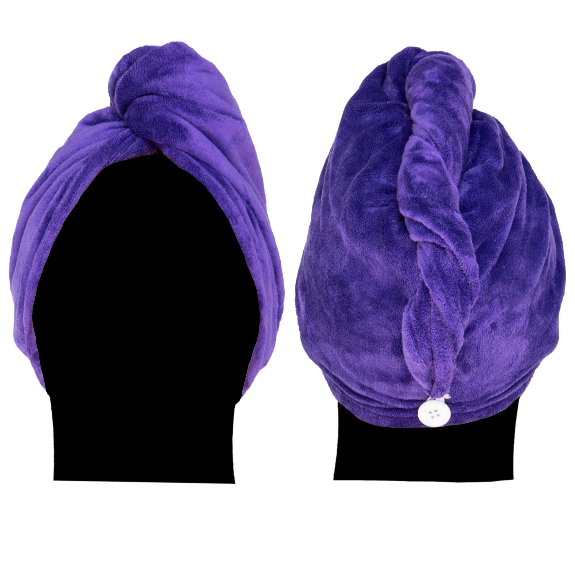 (1-St), Lila g/m² cosey Mikrofaser 350 Turban-Handtuch Turban-Handtuch - Kopf-Handtuch,