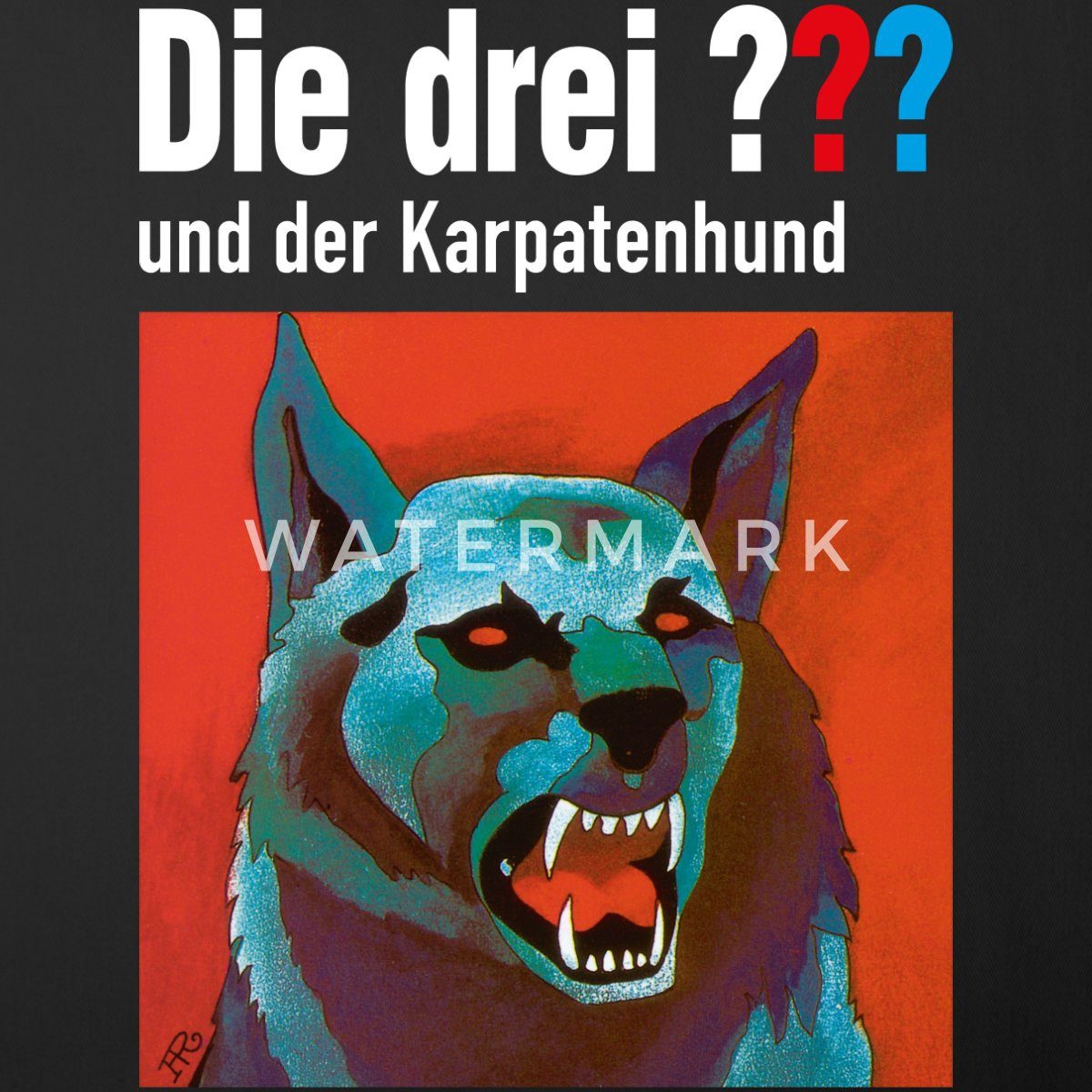Spreadshirt Kissenbezug Die Drei Fragezeichen Und Der Karpatenhund Kissenbe günstig online kaufen