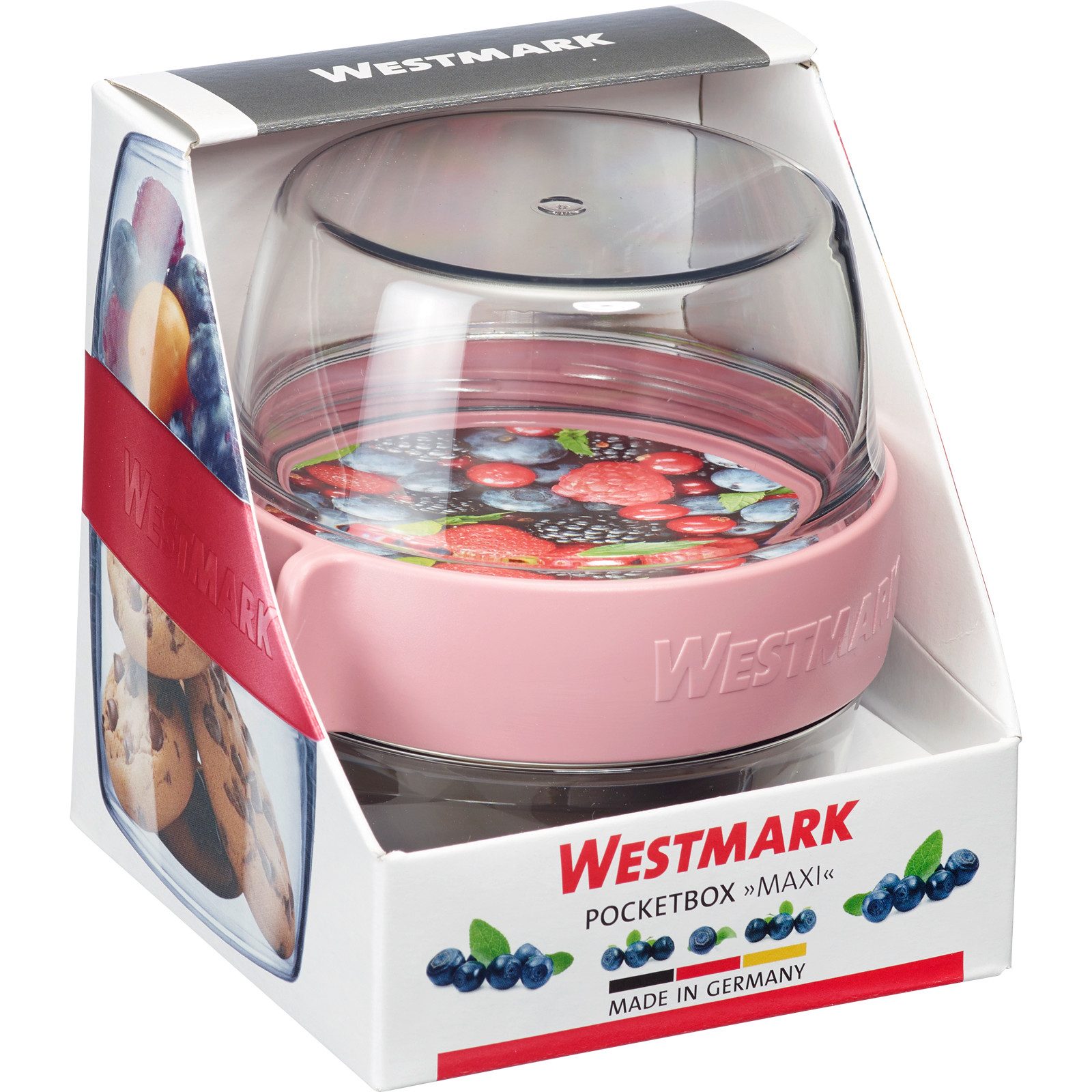 WESTMARK Lunchbox Pocketbox »Maxi«, 700 ml, Kunststoff, (1-tlg), Meal-Prep Dose to go, 2 x 350 ml, für Joghurt, Obst, Gemüse