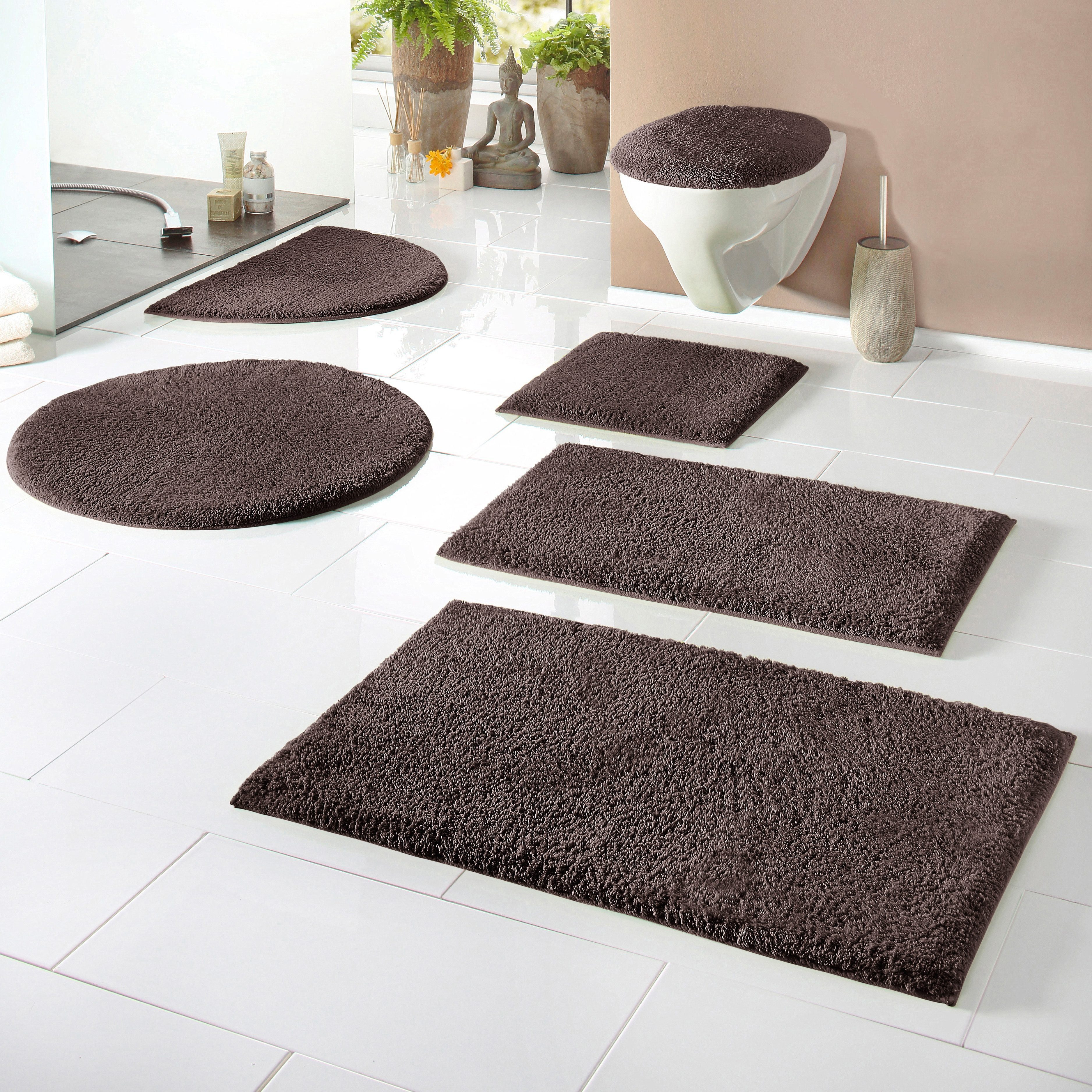 my home Badematte Maren, Badvorleger, Badezimmer Teppich, Höhe 15 mm, rutsc günstig online kaufen