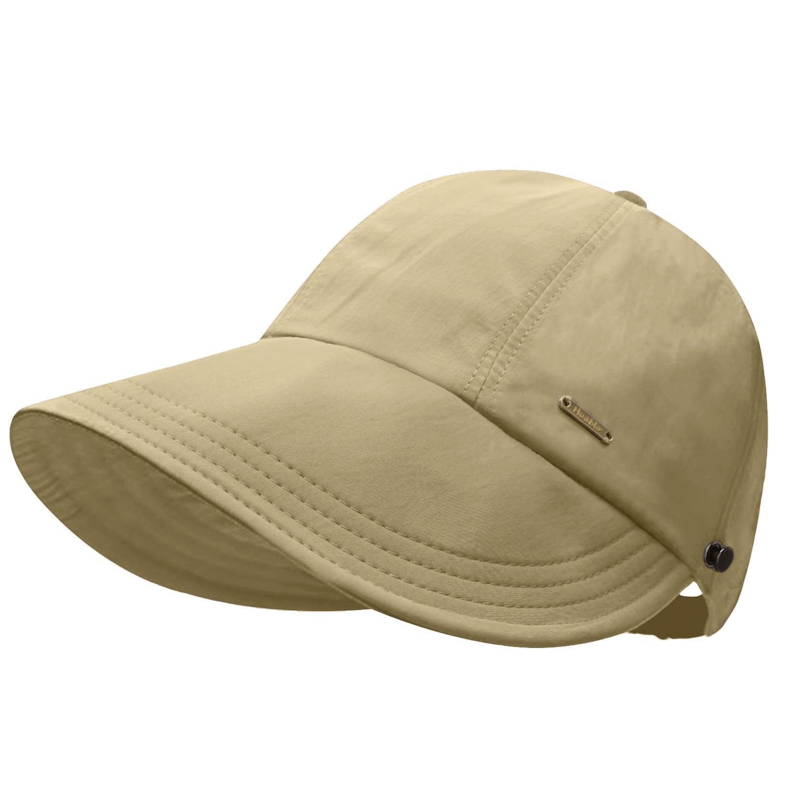 nsihing Sonnenhut Damen-Sonnenhut mit UV-Schutz, faltbarer Sonnenhut mit breiter Krempe geeignet zum Wandern, Angeln, Joggen, Reisen usw