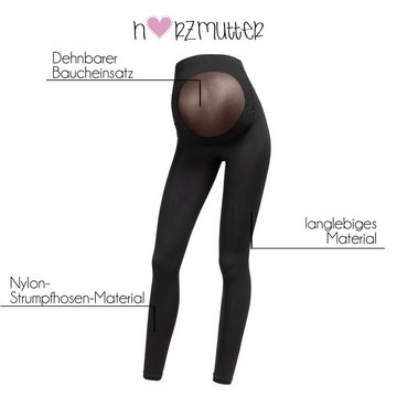 Herzmutter Umstandsleggings 80DEN Leggings - Schwangerschaftsstrumpfhose (1-tlg)