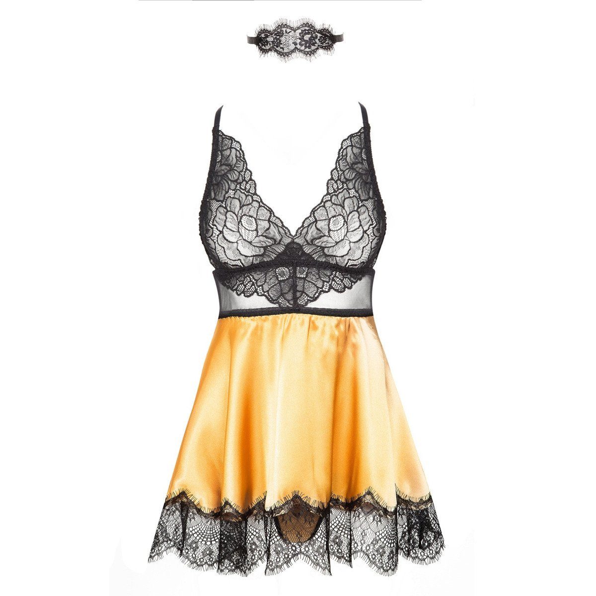 BN Fashion Beauty chemise (L/XL,S/M) Eve - gold Night Nachthemd