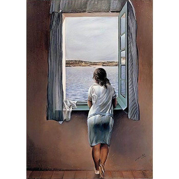 Close Up Kunstdruck Salvador Dali Kunstdruck Woman At The Window 60 x 80 cm