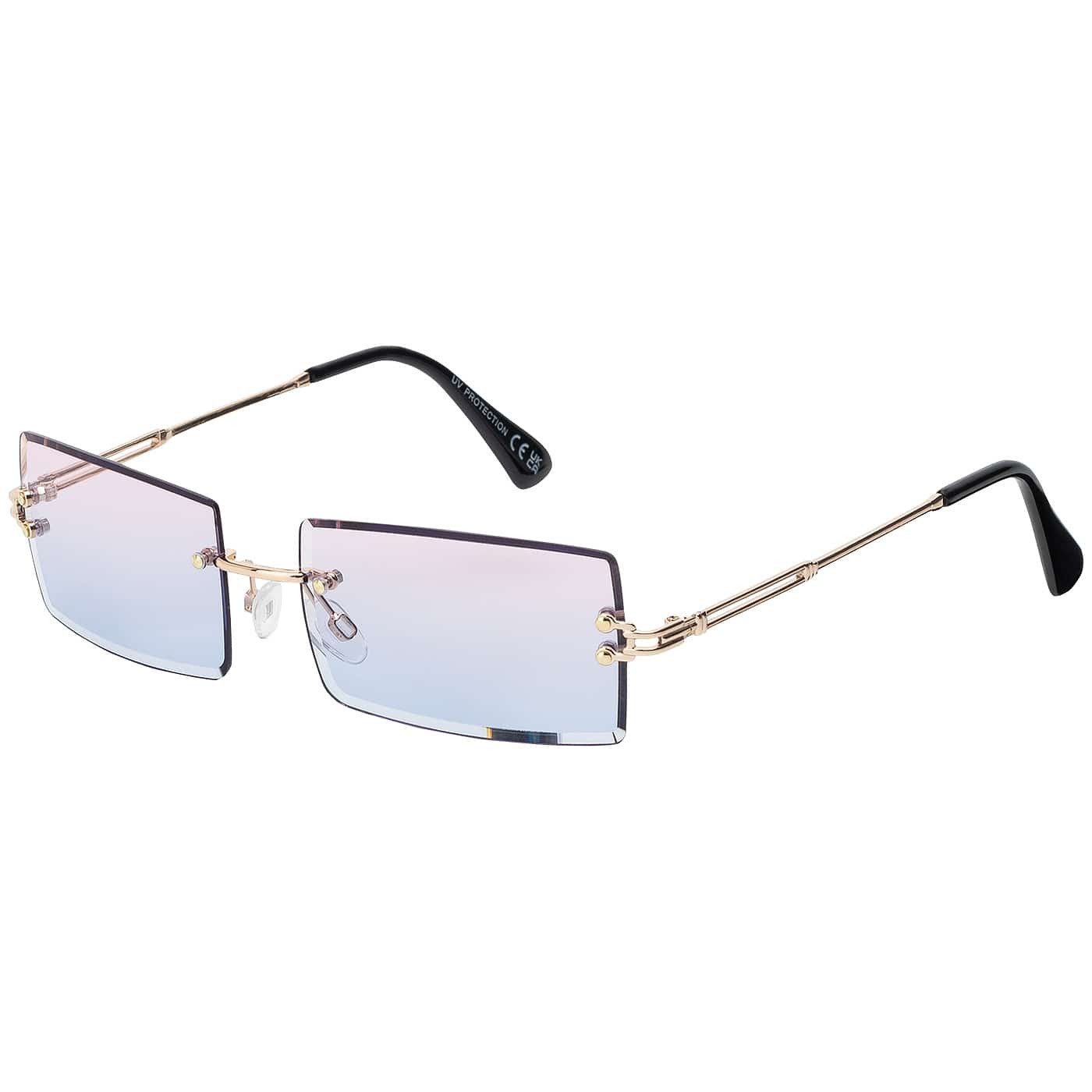 BEZLIT Eyewear Sonnenbrille Moderne Designer Damen Sonnenbrille (1-St) mit Braun, Blau, Rosa, Grün oder Lila Linsen
