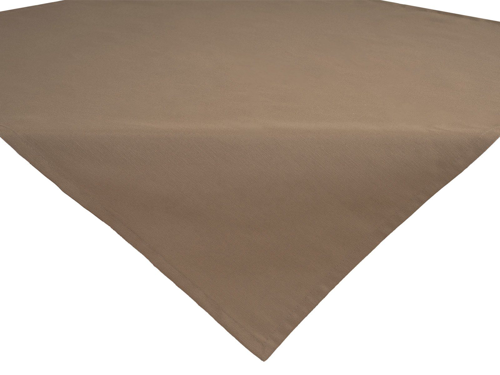 beties Mitteldecke Wunschton (1-tlg, 1 Stück Mitteldecke), Mitteldecke ca. 80x80 cm, unifarben, einfarbig deep-taupe