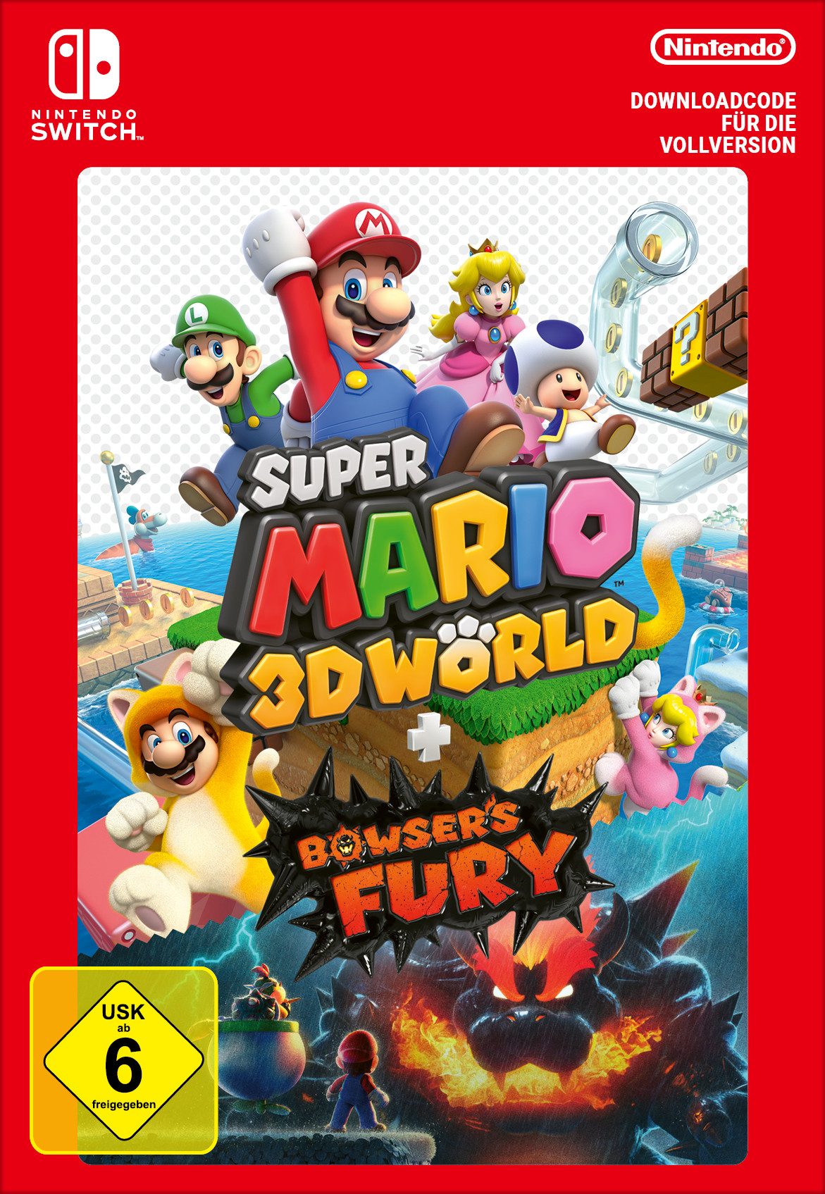 Super Mario 3D World + Bowser's Fury (Download-Code), Nintendo Switch