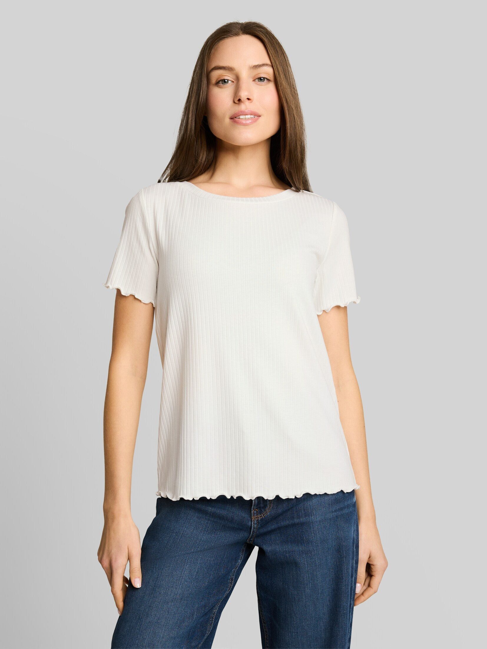 TOM TAILOR T-Shirt T-Shirt T-Shirt mit Rippstruktur