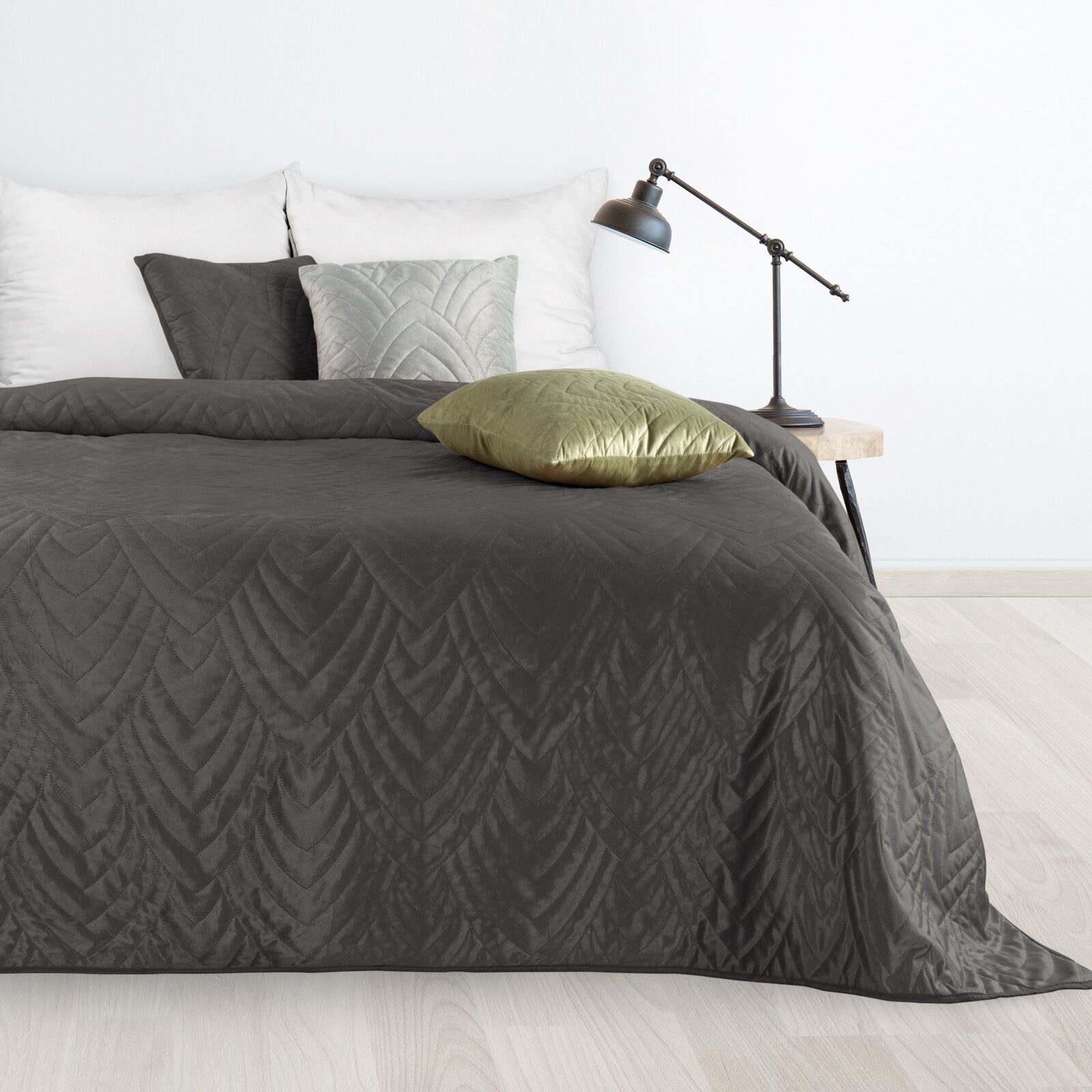 Eurofirany Tagesdecke LUIZ6 Wende-Bettüberwurf aus Samt – gesteppt, in drei günstig online kaufen