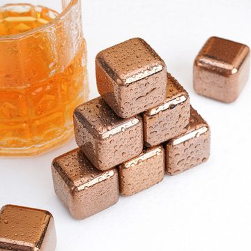 Lubgitsr Eiswürfel-Steine Schnellgefrierende Edelstahl Whisky Steine