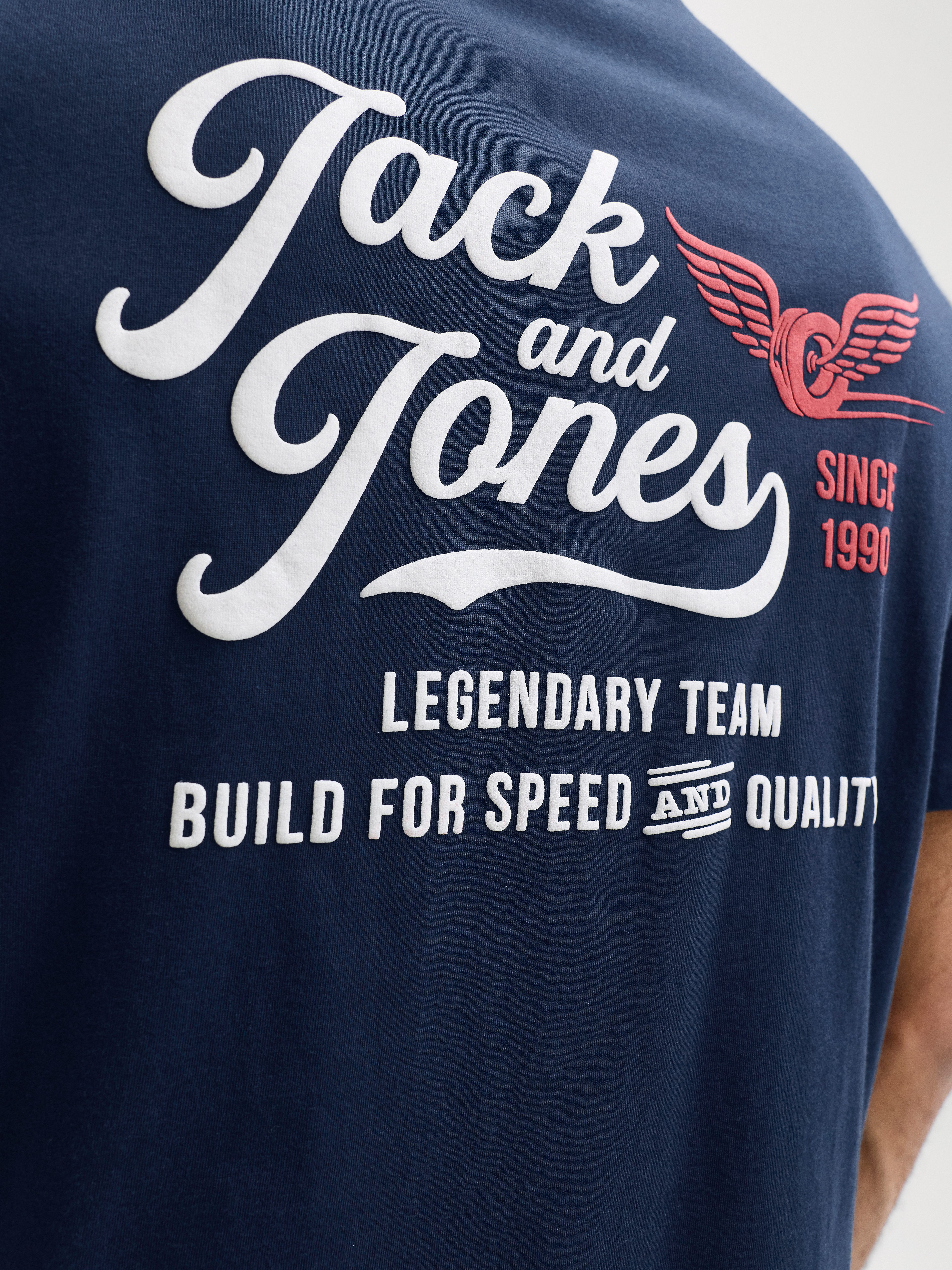 Jack & Jones T-Shirt JJLEGEND TEE SS CREW NECK Baumwolle, locker geschnitten – Bild 3 von 5