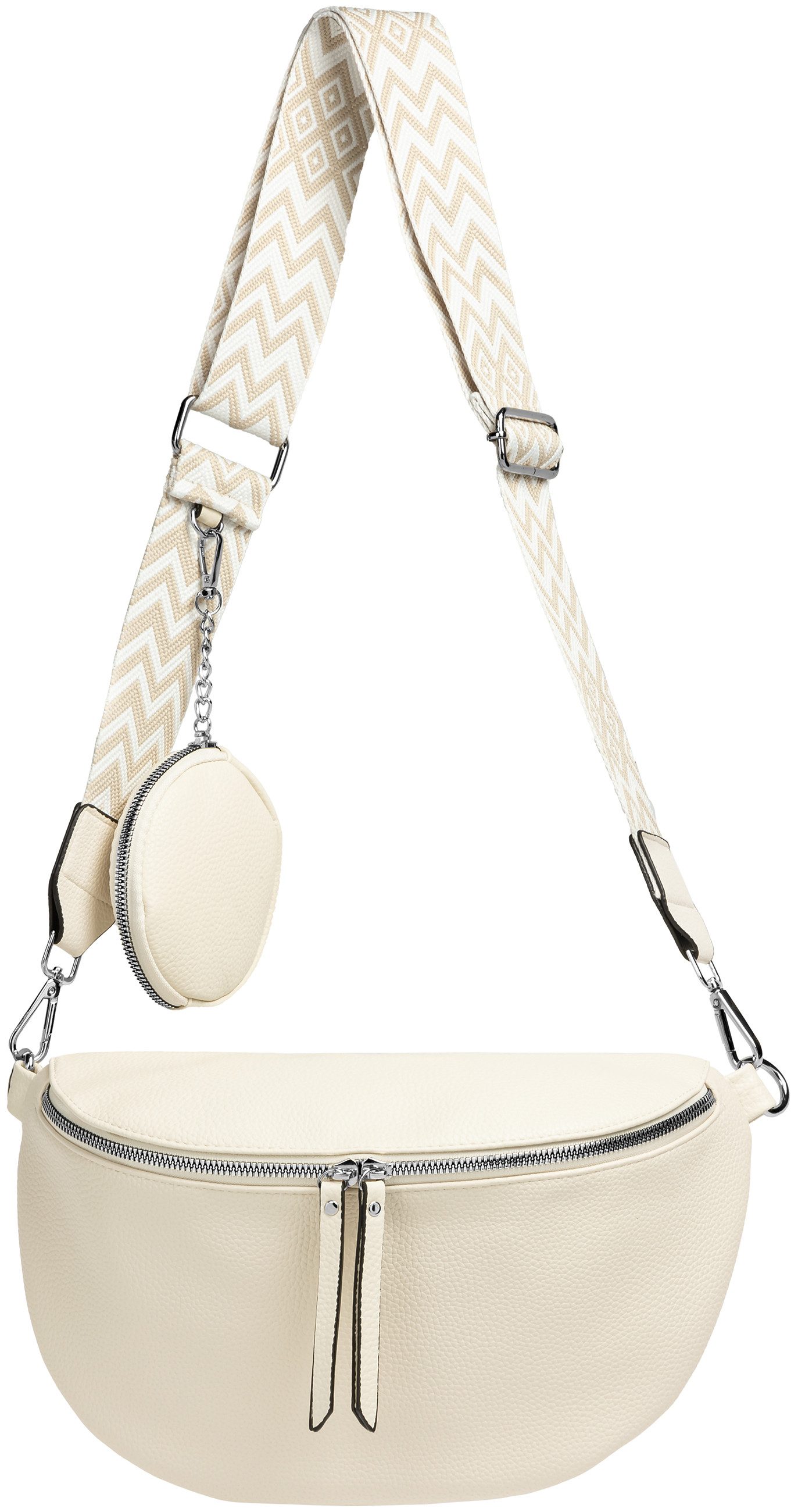 Caspar Gürteltasche TS1076 stylische große XL Damen Crossbody Bag Bauchtasche