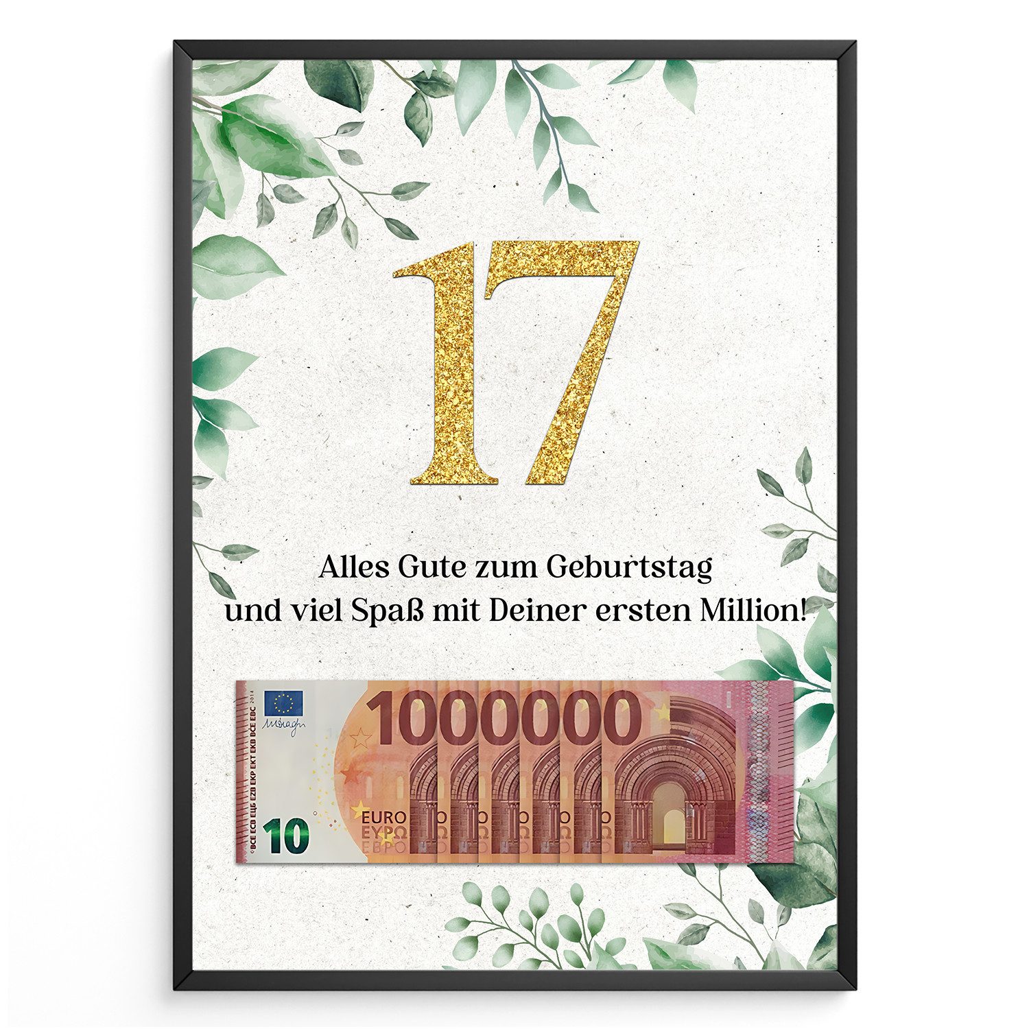 Tigerlino Poster Geburtstag Geldgeschenk Männer Frauen günstig online kaufen