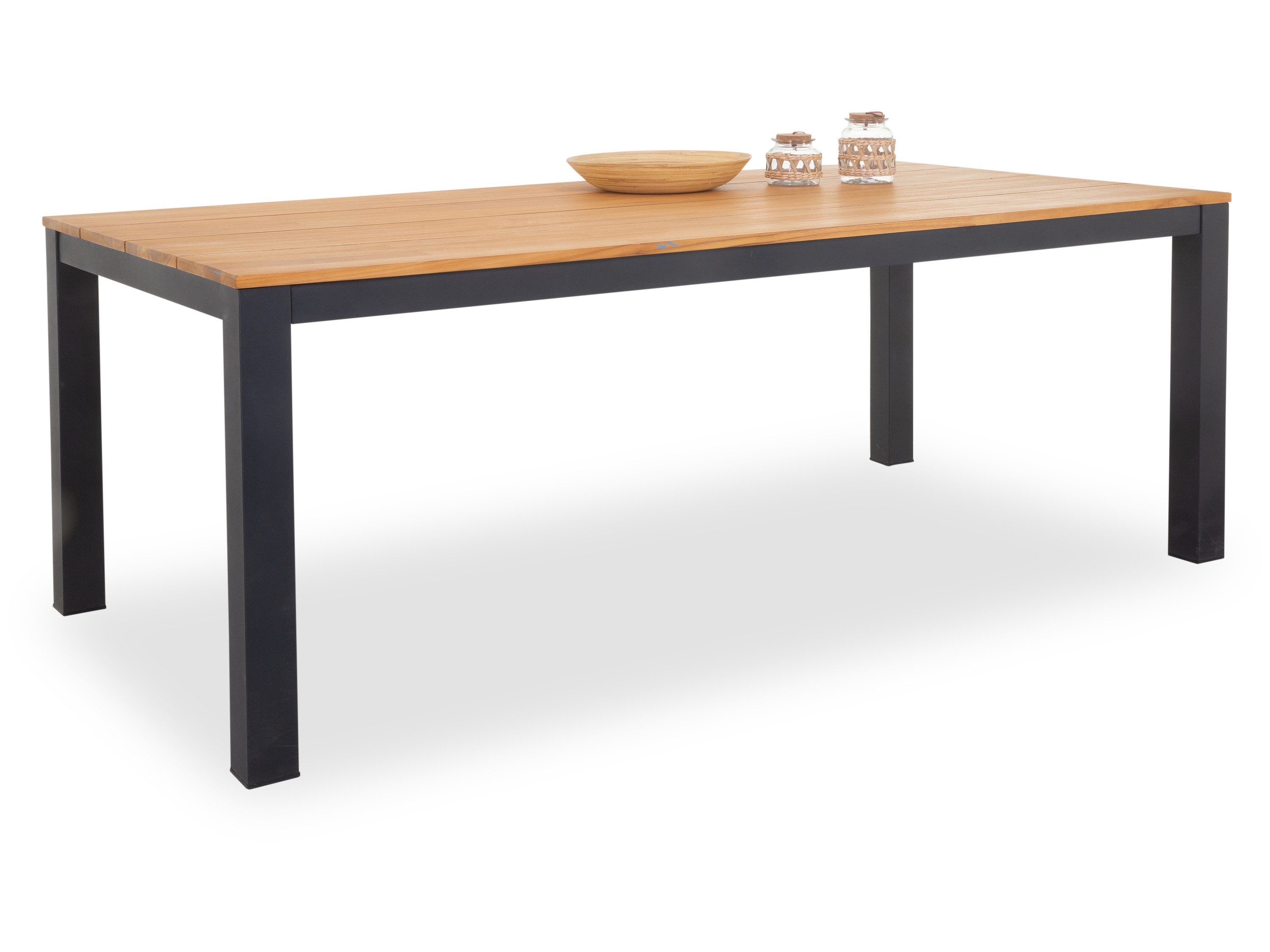 casa NOVA Gartentisch casa NOVA Gartentisch CALGARY BHT 207x107x15 cm braun Outdoortisch