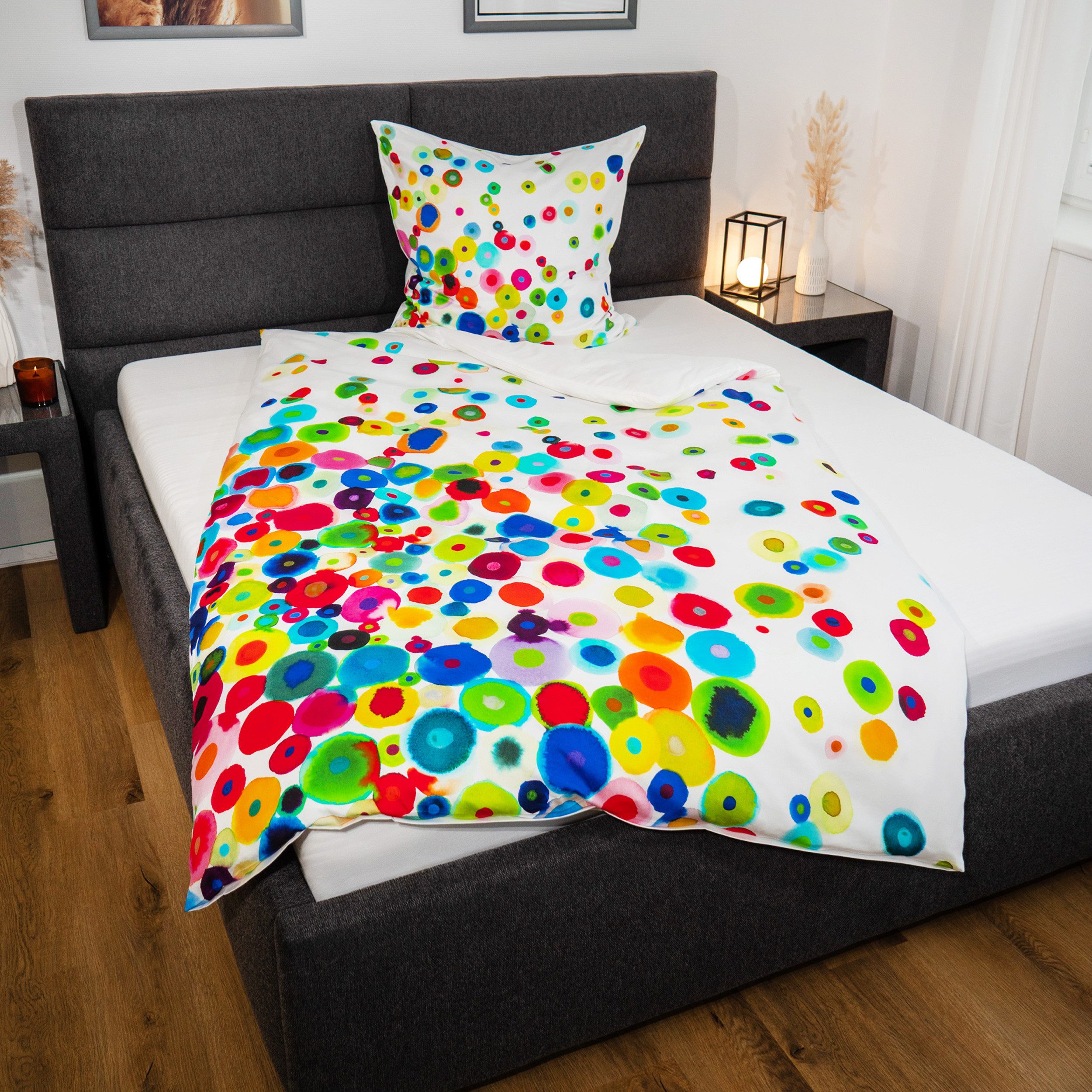 Janine Bettwäsche Mako-Baumwolle, Mako-Satin, 2 teilig, günstig online kaufen