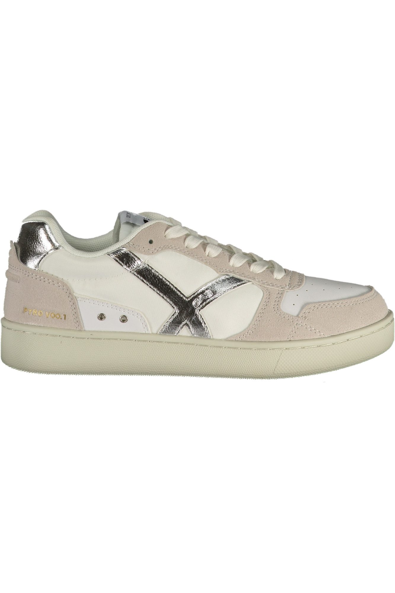 GAS Sneaker Stylischer weißer Damensportschuh mit silbernen