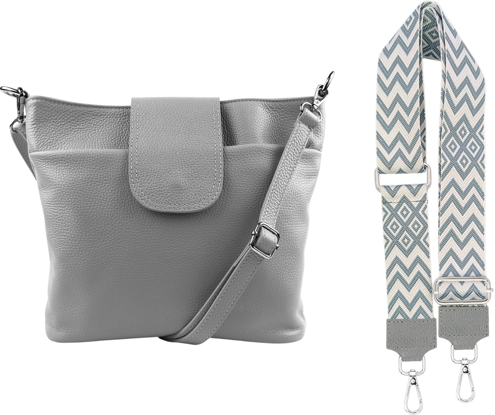 SEVA Schultertasche Umhängetasche Damen Echtleder mit günstig online kaufen