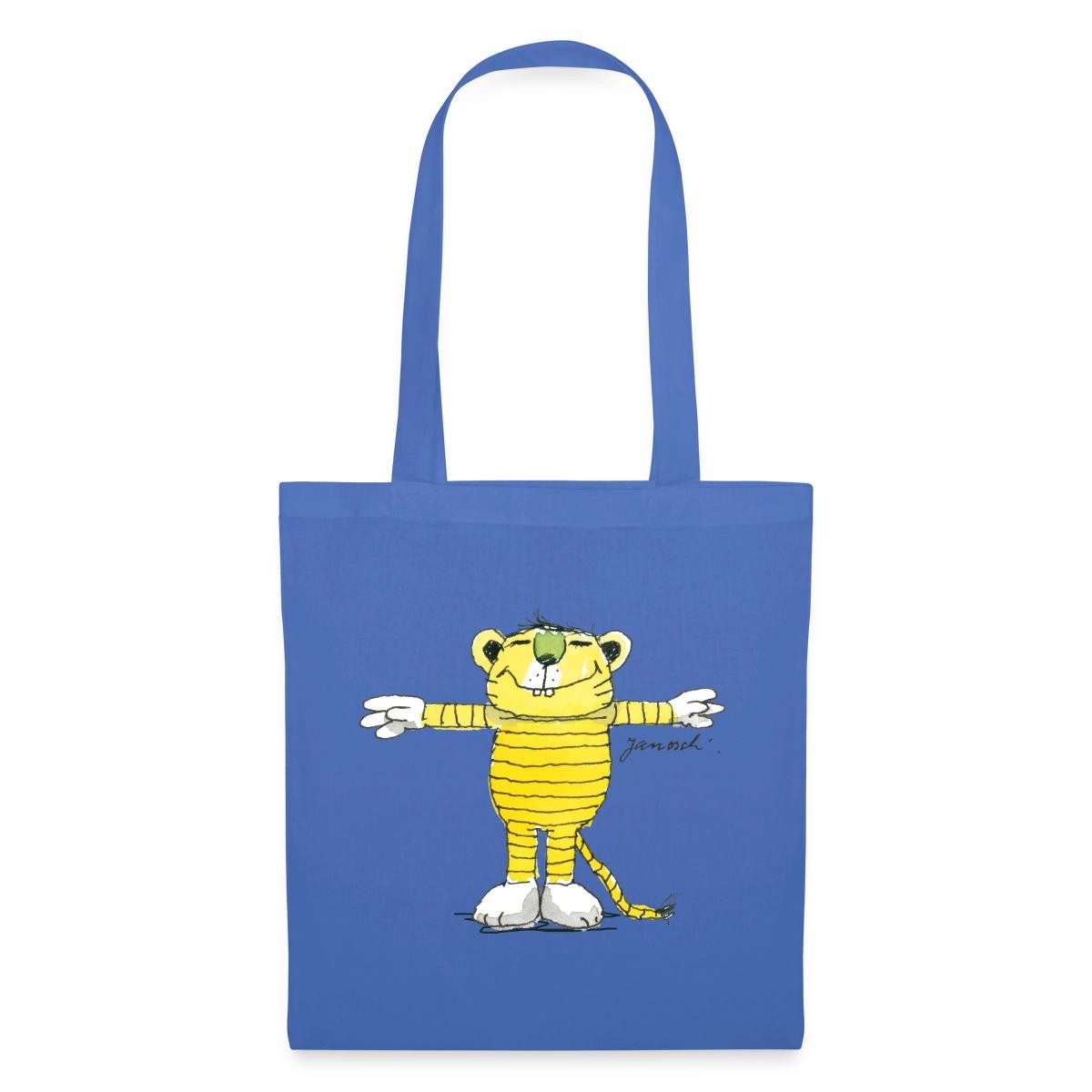 Henkeltasche Janosch Tiger Pose Stoffbeutel