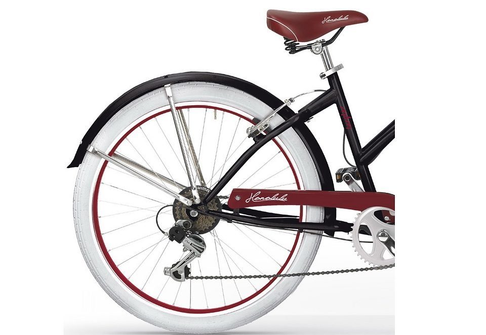 MBM Cruiser Honolulu Woman, Model 125, 6-speed Shimano Tourney derailleur, derailleur gears, for women, derailleur gears