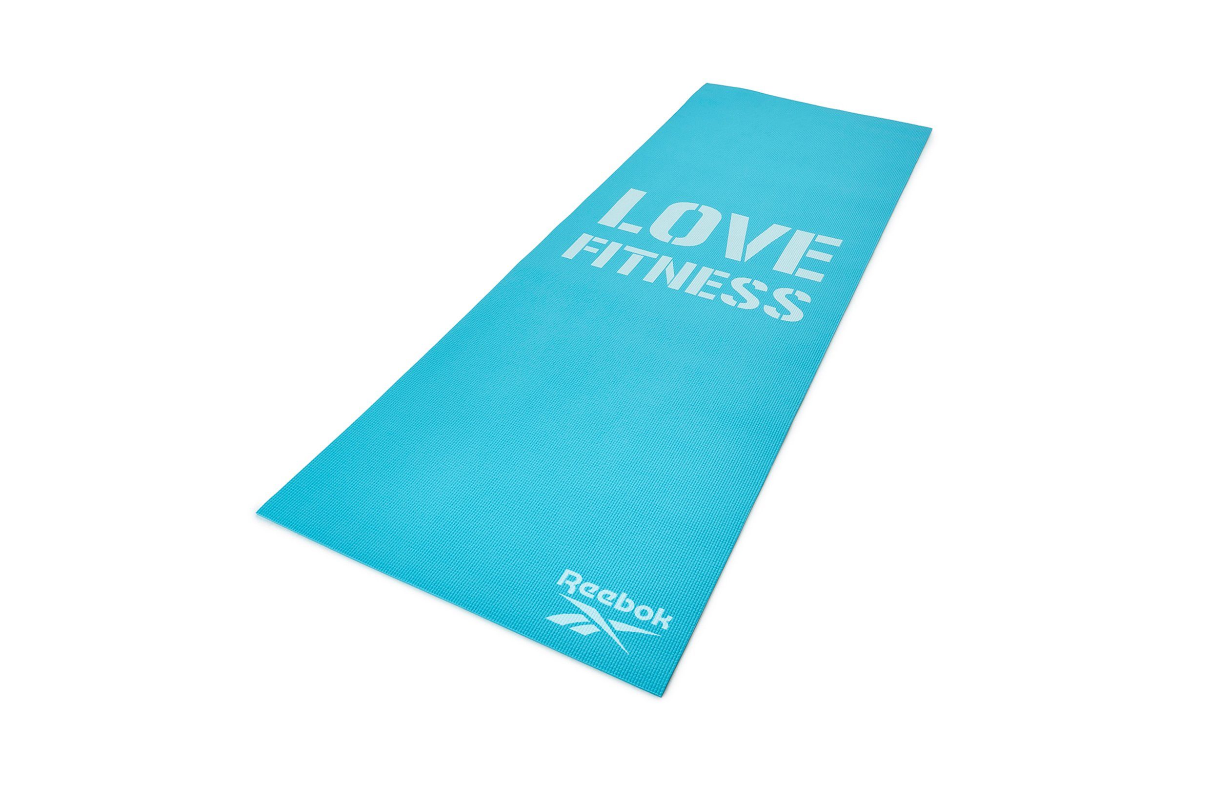 Blue Fitness-/Trainingsmatte Grey Fitnessmatte & Love Reebok Rutschfeste Oberfläche blau Reebok Love,