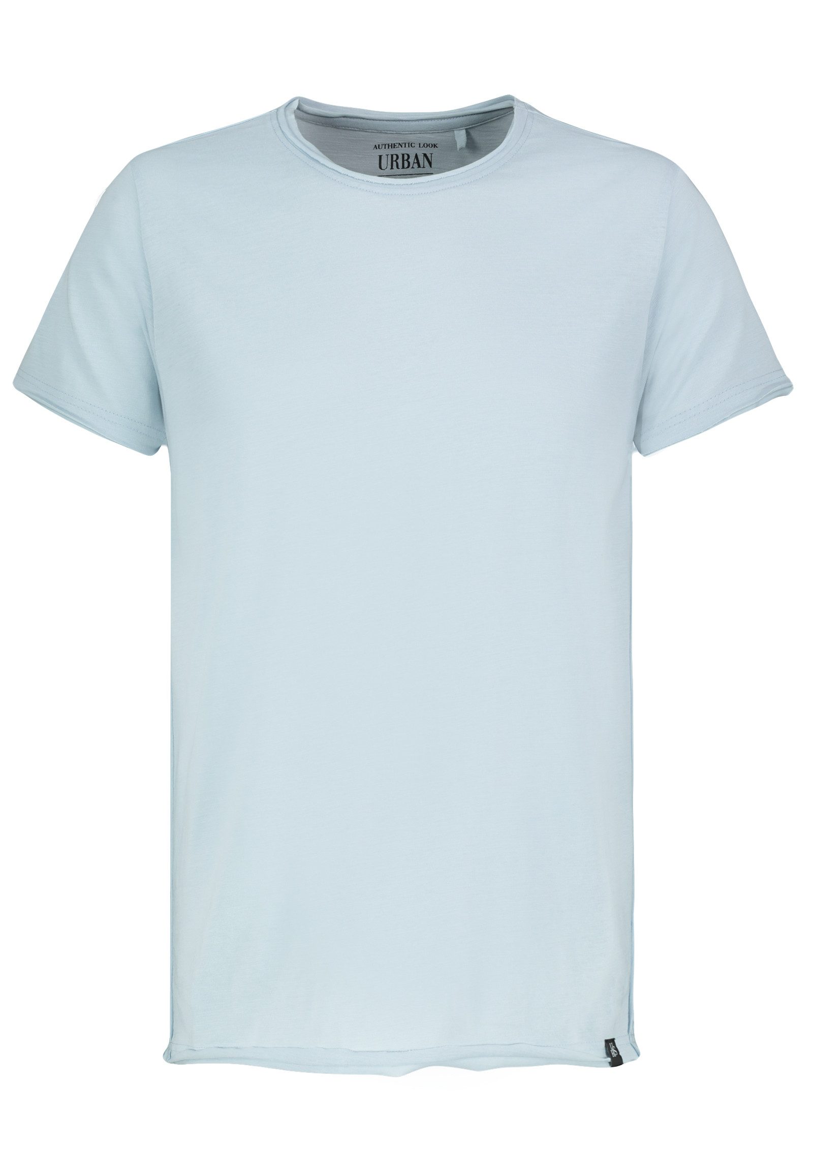 Urban Surface T-Shirt Offene Kanten Design Atmungsaktiv Weich mit Rundhals günstig online kaufen