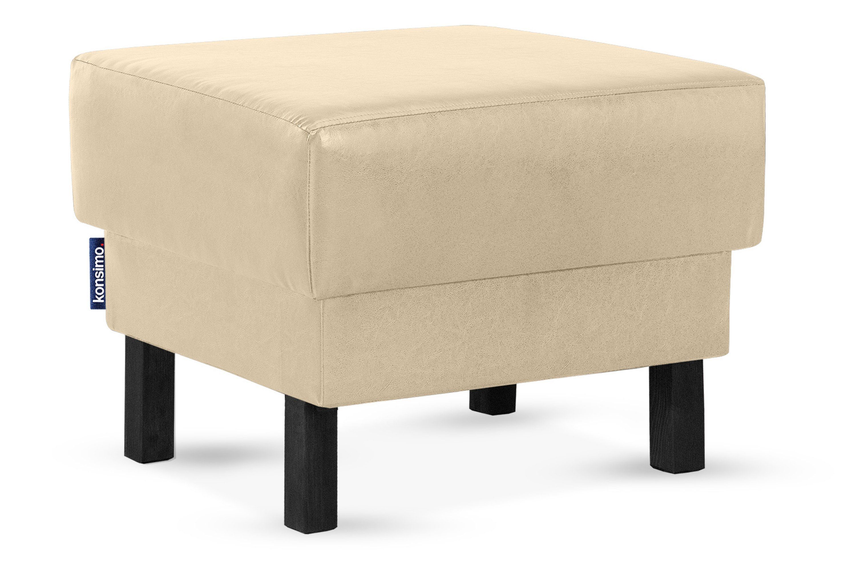 KONSIMO® Sitzhocker ESPECTO Pouffe Hocker, Kunstleder-Puffsessel, günstig online kaufen