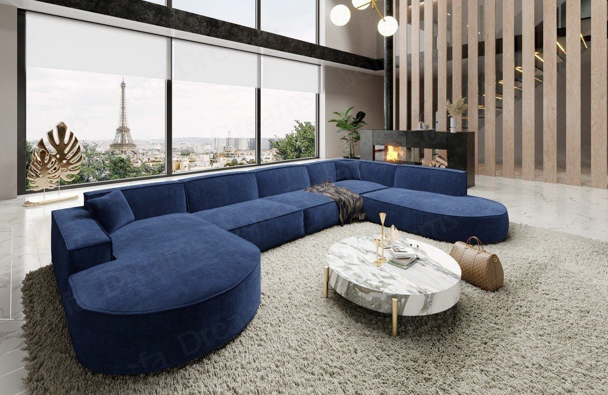 Sofa Dreams Wohnlandschaft Designer Stoff Sofa günstig online kaufen