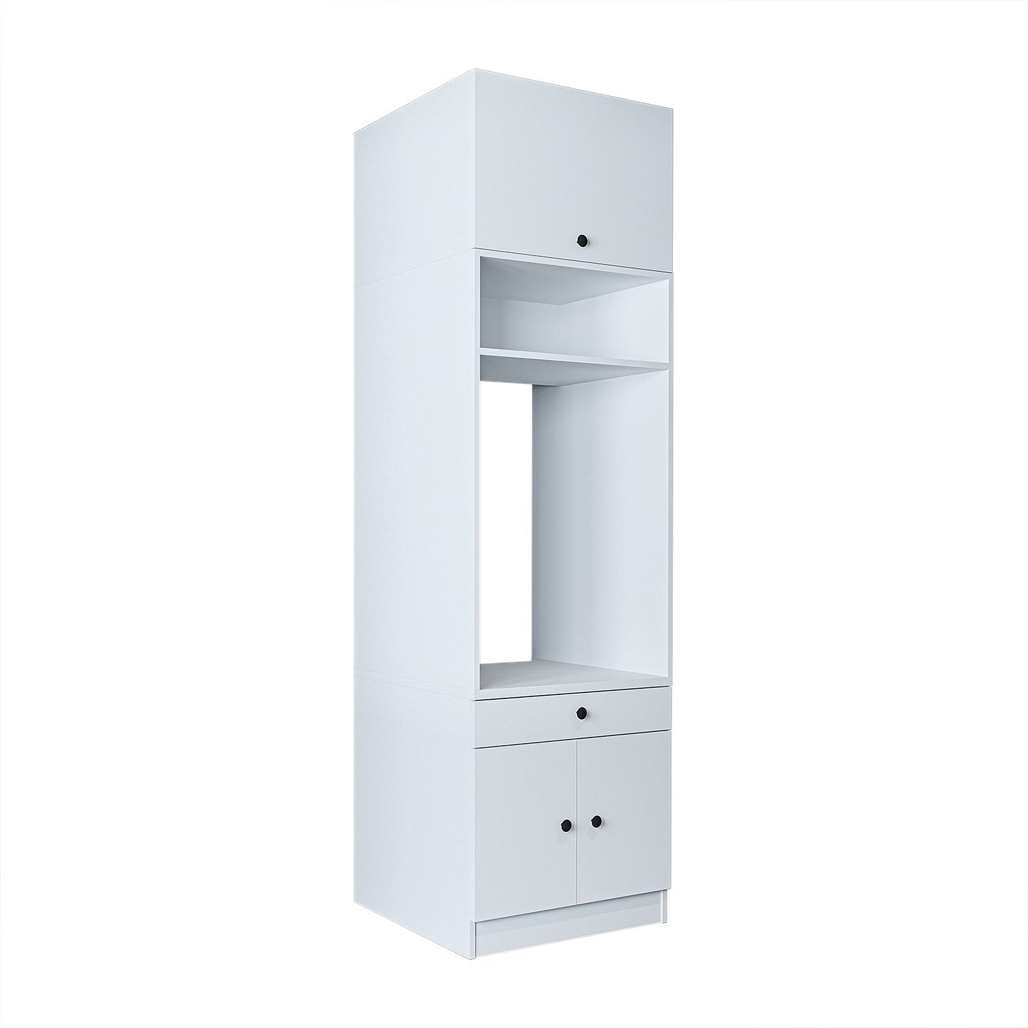 Roomart Waschmaschinenumbauschrank Roomart Waschmaschinenschrank 67 cm mit Aufsatz & Ausziehbrett (Waschmaschinenschrank mit Schrankaufsatz Waschturm Mehrzweckschrank)