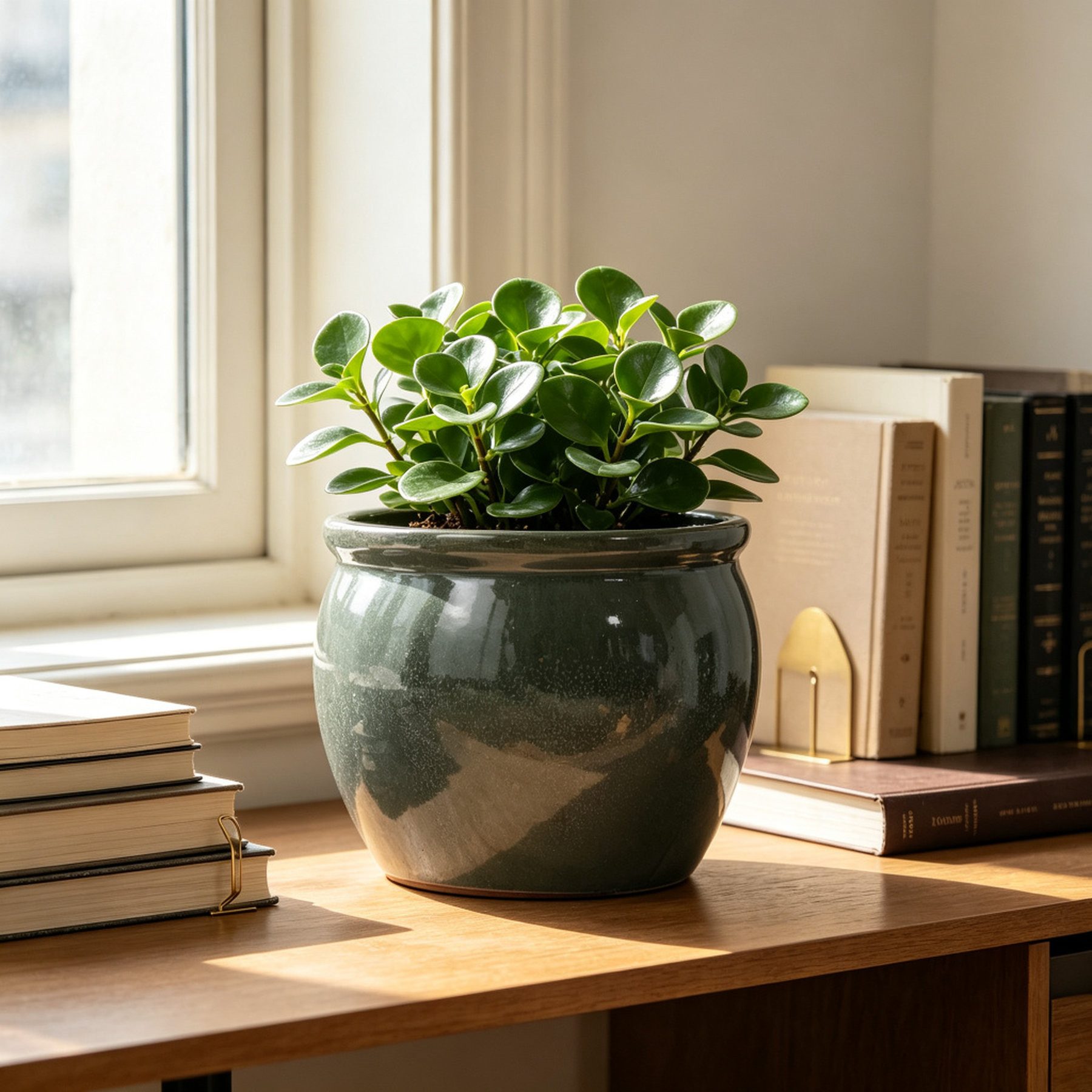 Odikalo Blumentopf Handgefertigter Keramik Pflanztopf mit Ablauflöchern (37/30/23cm) Glänzend Antik mit natürlicher Sprenkelglasur atmungsaktiv frostsicher für Garten & Balkon)