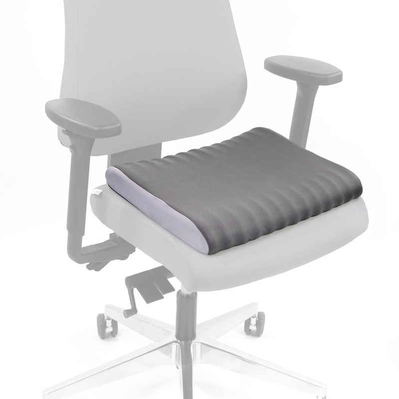 hjh OFFICE Sitzkissen Sitzkissen MEDISIT V Stoff, Ergonomisches Stuhlkissen, fördert eine gesunde Körperhaltung