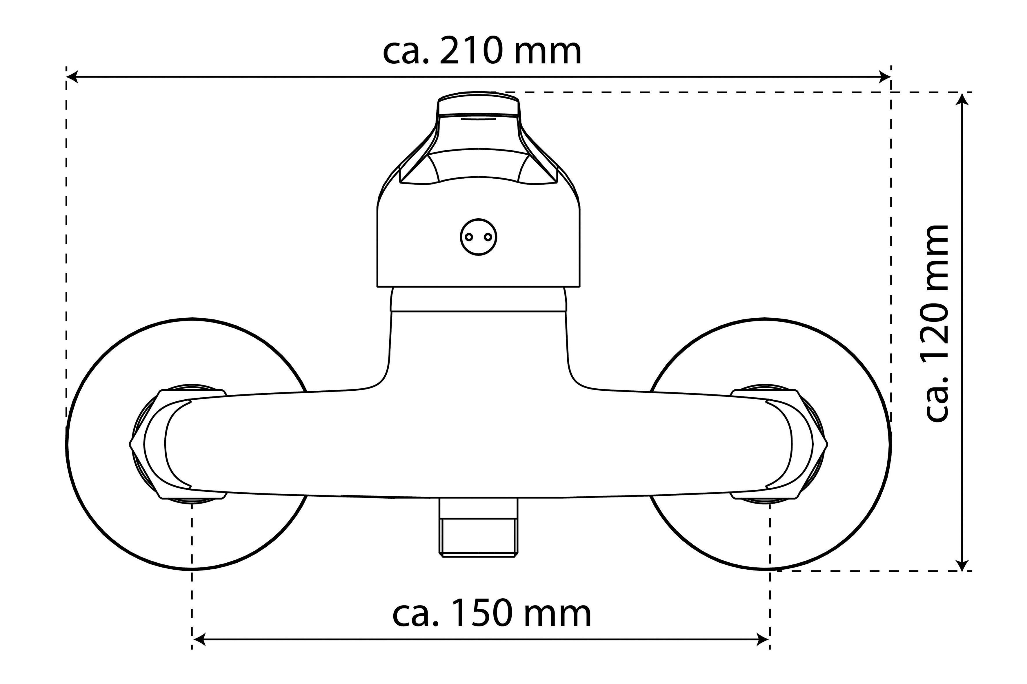 Eisl Duscharmatur GRANDE VITA CLASSIC Keramik-Kartusche auswechselbare geräuscharme 40mm