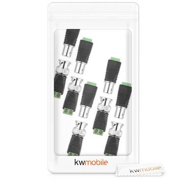 kwmobile 5x BNC-Stecker-Set - Für Mini-Kameras, CCTV-Netzwerk und mehr Audio- & Video-Kabel, (4,00 cm)